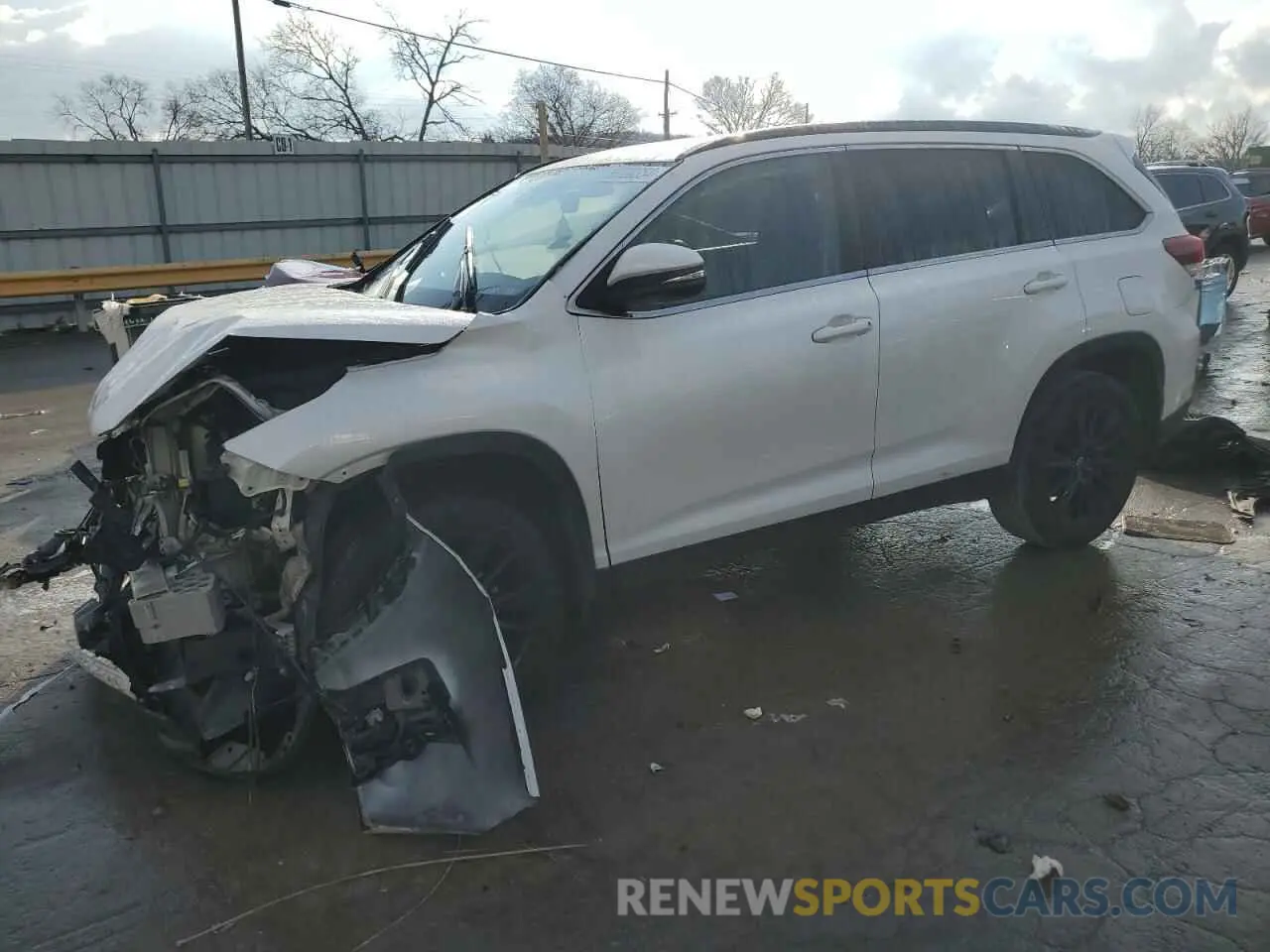 1 fotografías del automóvil dañado 5TDJZRFH8KS613852 TOYOTA HIGHLANDER 2019