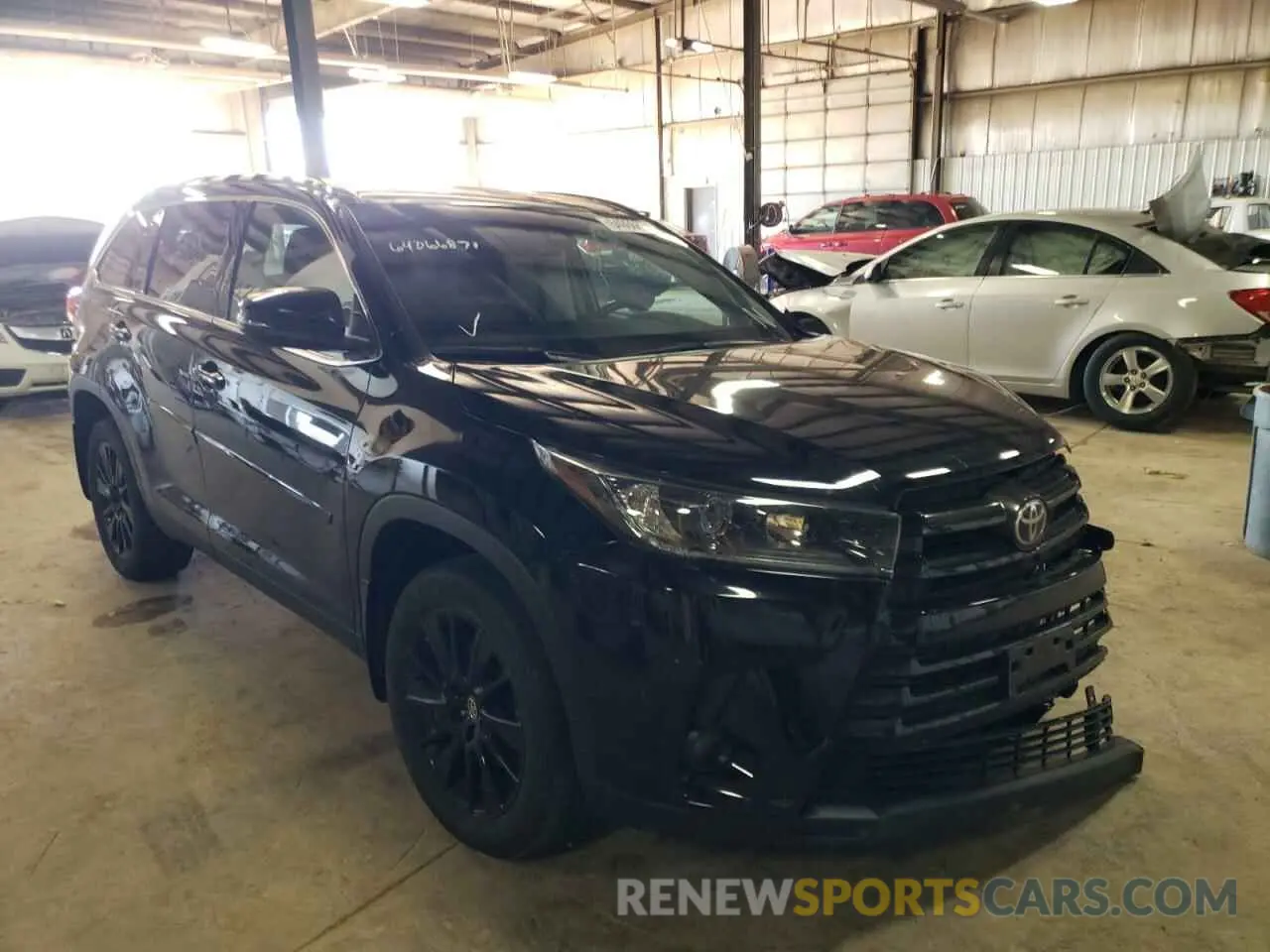 1 fotografías del automóvil dañado 5TDJZRFH8KS702420 TOYOTA HIGHLANDER 2019