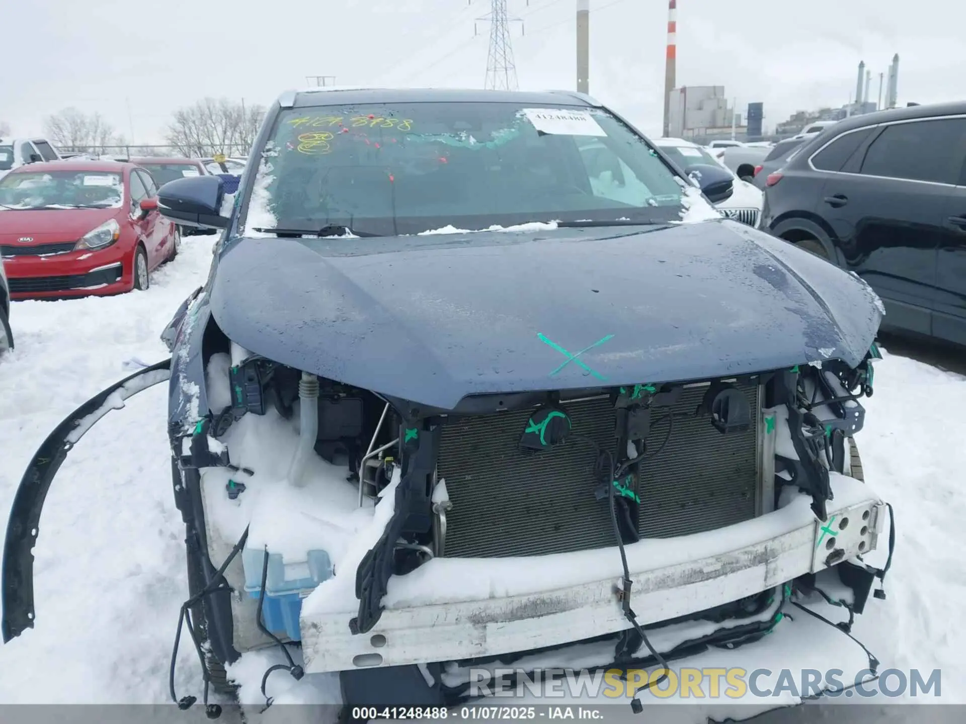 13 fotografías del automóvil dañado 5TDJZRFH8KS939960 TOYOTA HIGHLANDER 2019