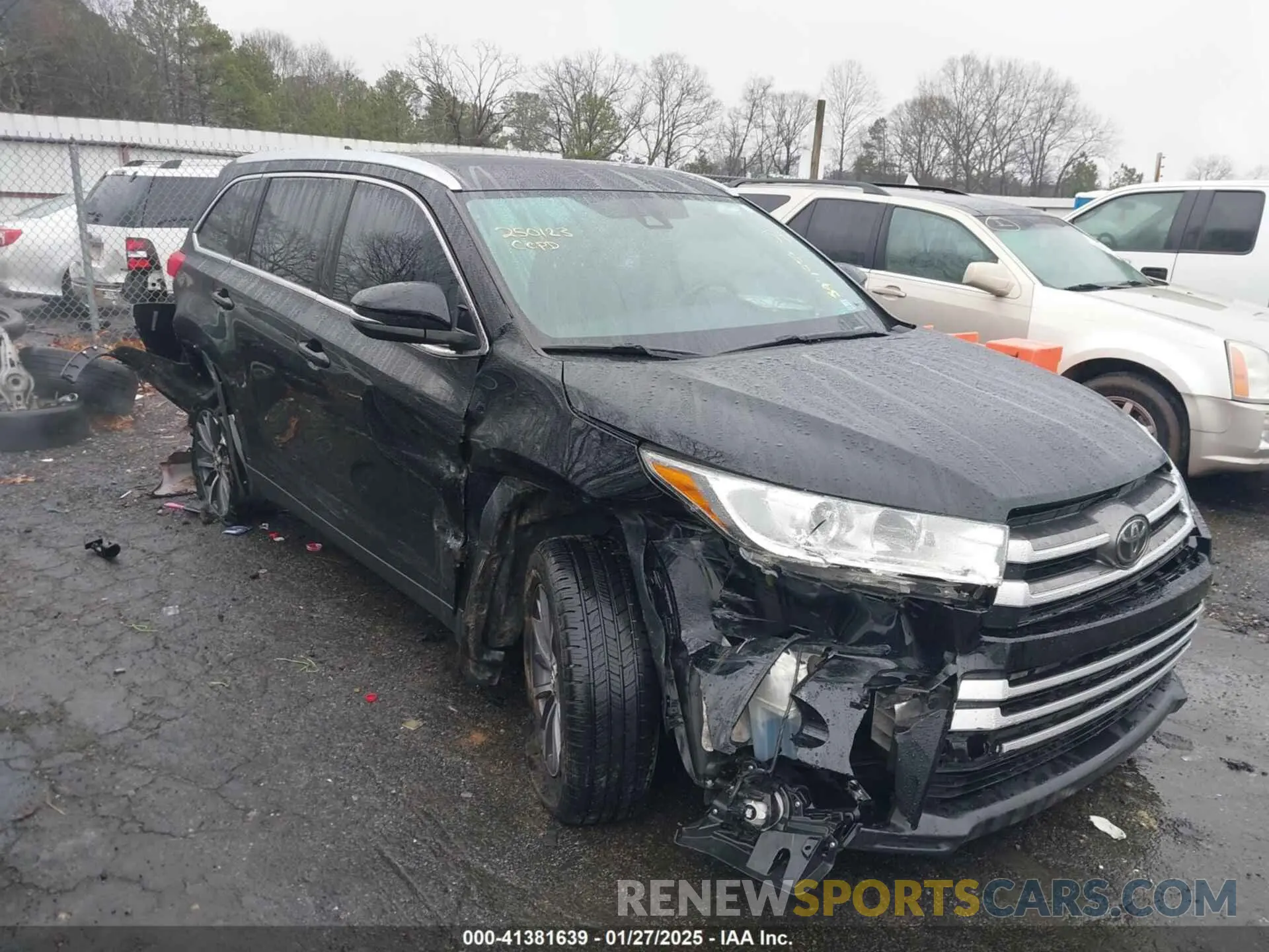 1 fotografías del automóvil dañado 5TDJZRFH9KS597953 TOYOTA HIGHLANDER 2019