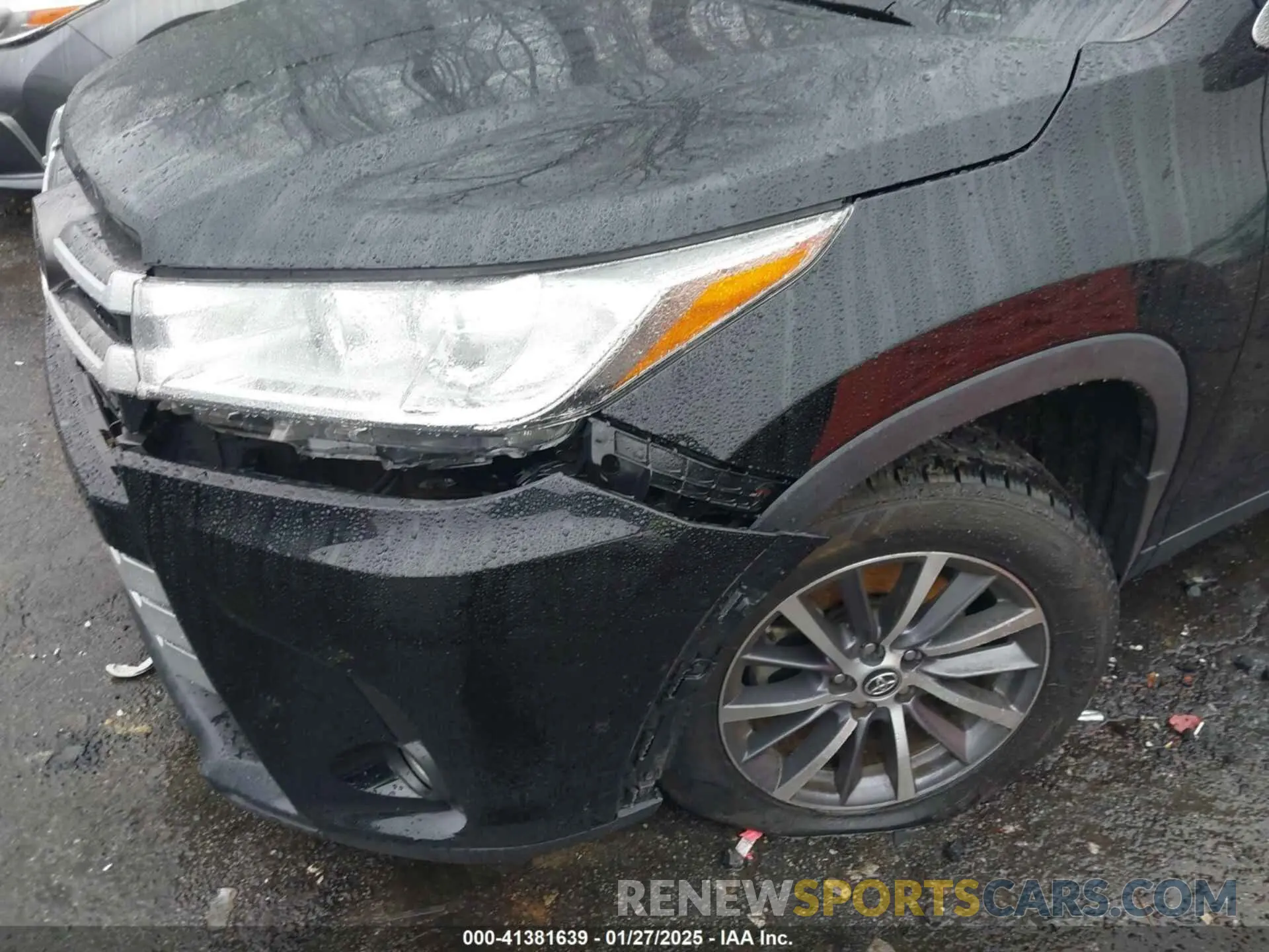 6 fotografías del automóvil dañado 5TDJZRFH9KS597953 TOYOTA HIGHLANDER 2019