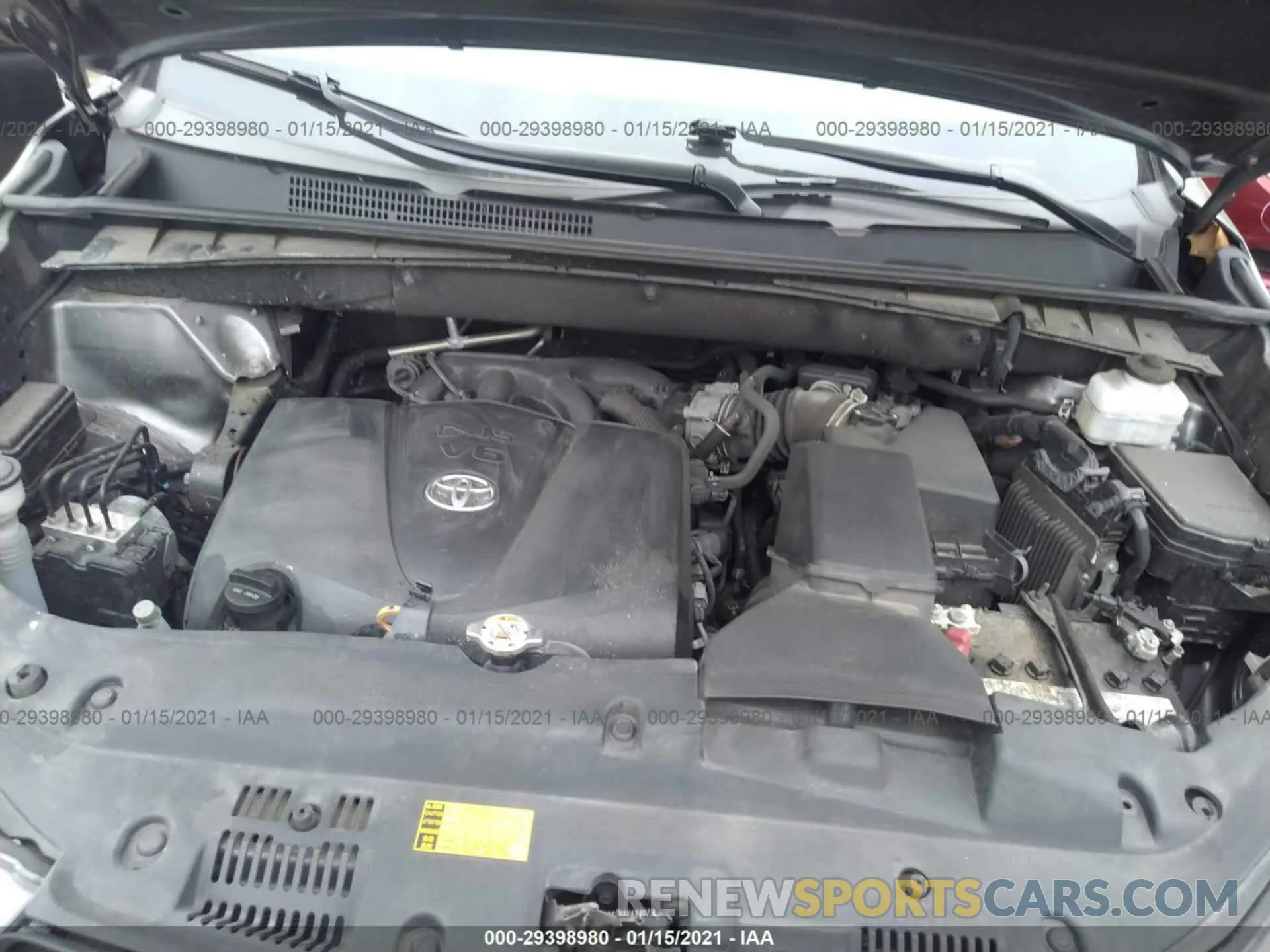10 fotografías del automóvil dañado 5TDJZRFH9KS936467 TOYOTA HIGHLANDER 2019