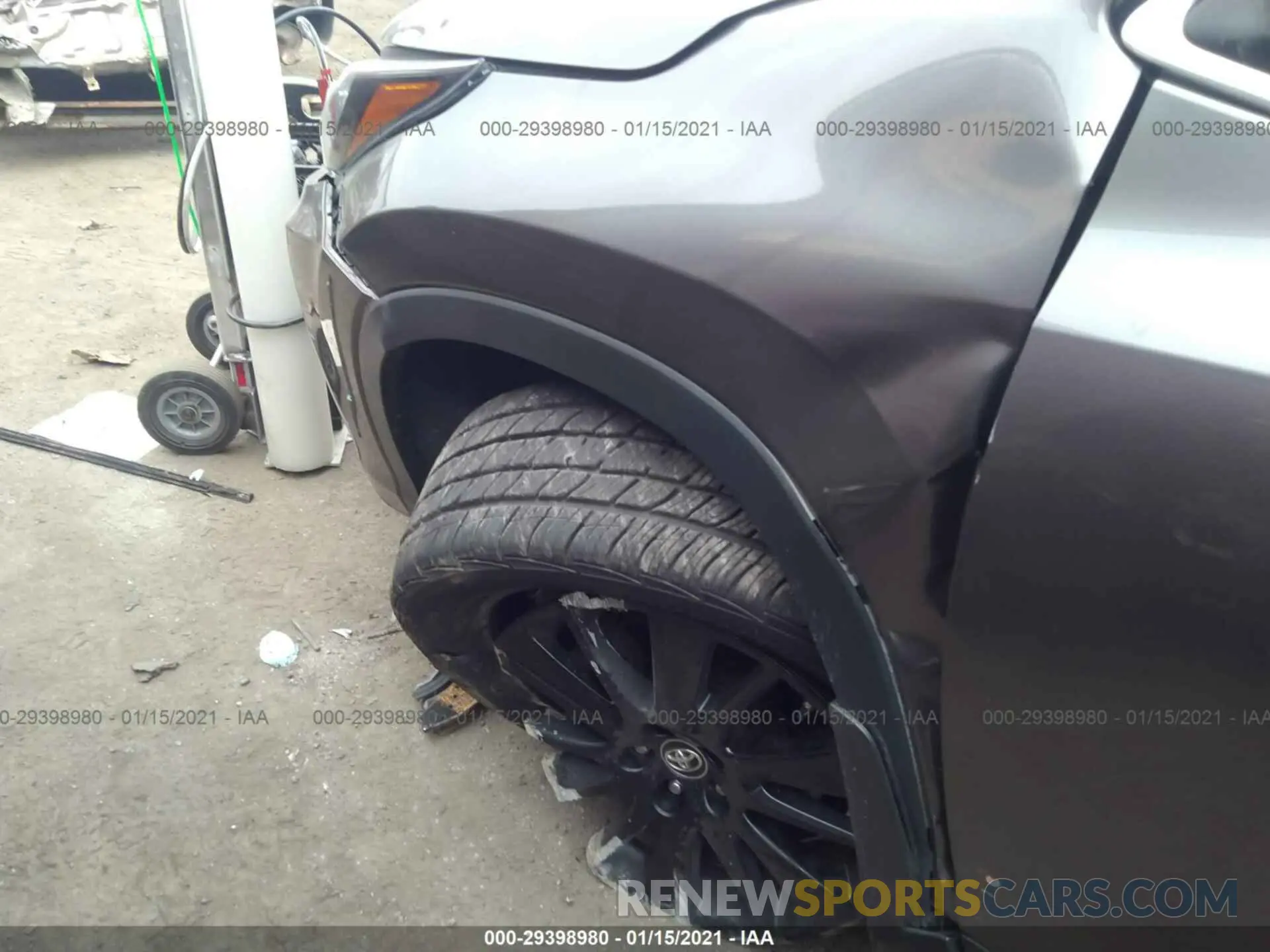 6 fotografías del automóvil dañado 5TDJZRFH9KS936467 TOYOTA HIGHLANDER 2019