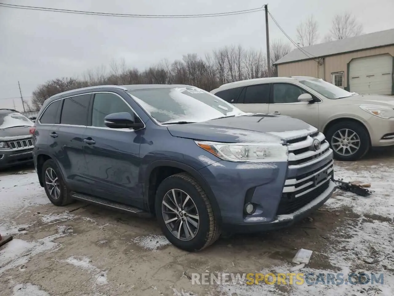 4 fotografías del automóvil dañado 5TDJZRFH9KS955844 TOYOTA HIGHLANDER 2019