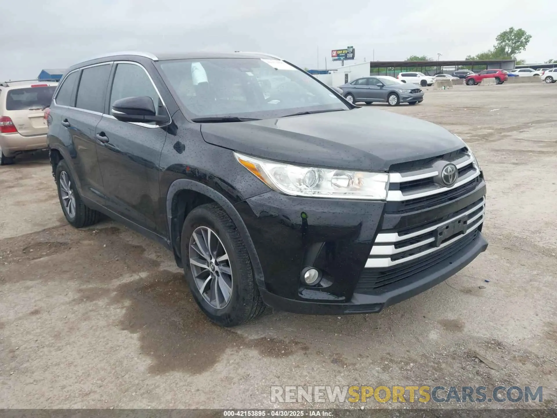 1 fotografías del automóvil dañado 5TDJZRFHXKS573838 TOYOTA HIGHLANDER 2019