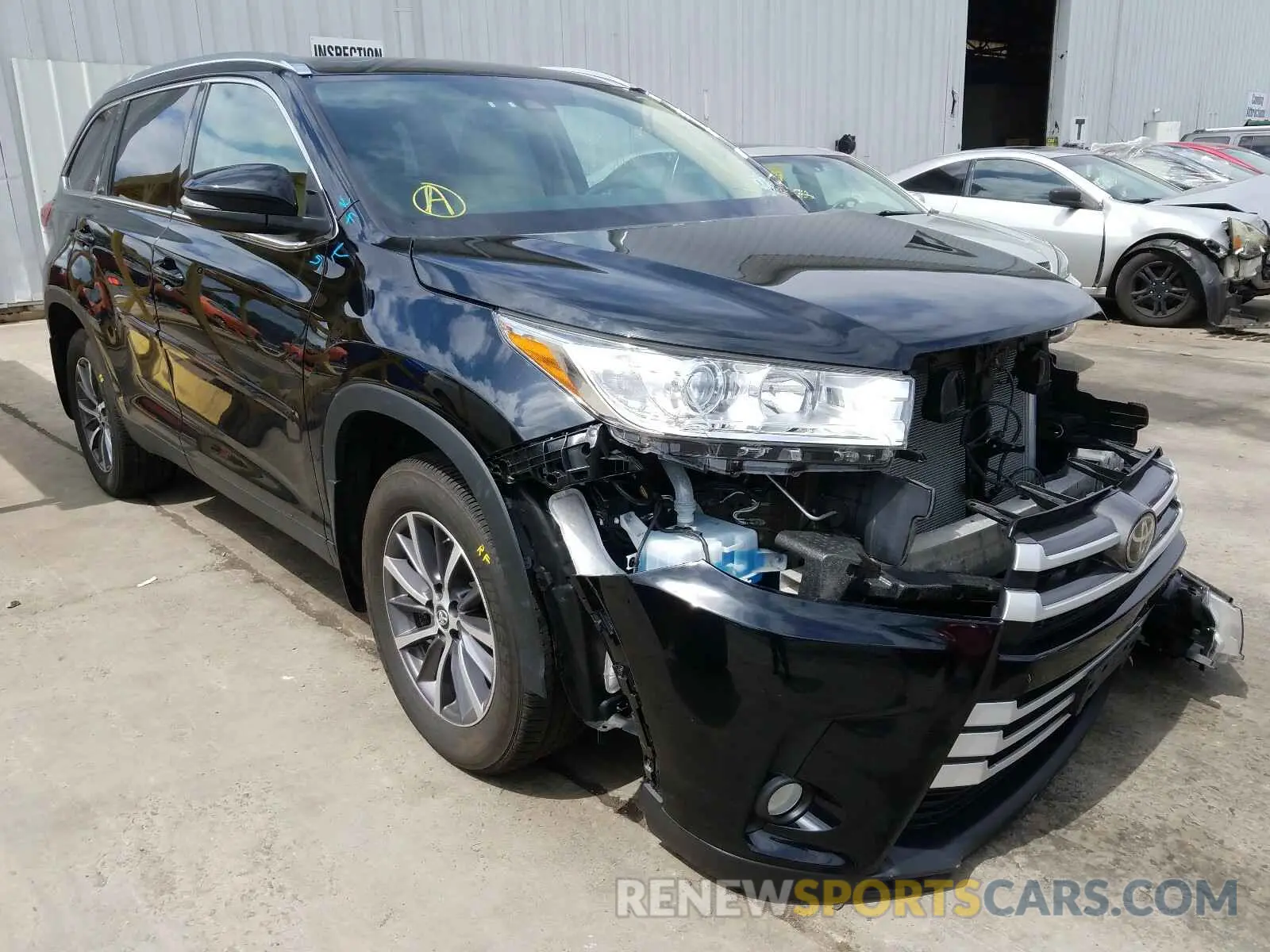 1 fotografías del automóvil dañado 5TDJZRFHXKS577694 TOYOTA HIGHLANDER 2019