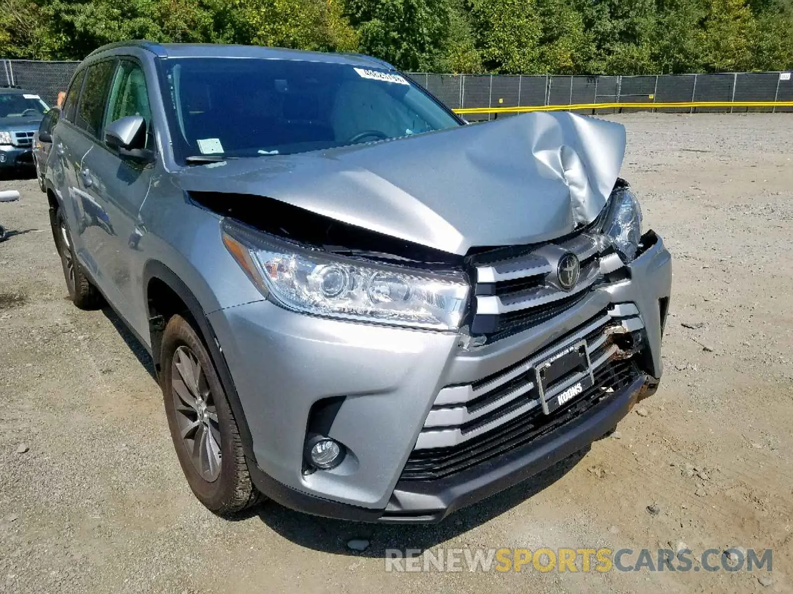 1 fotografías del automóvil dañado 5TDJZRFHXKS579512 TOYOTA HIGHLANDER 2019