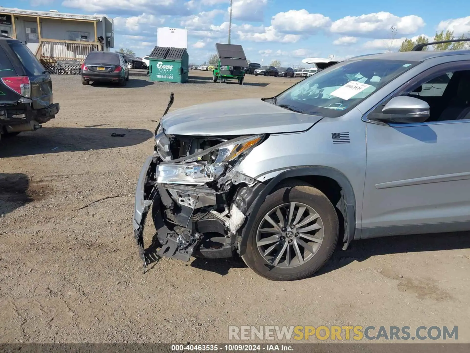 19 fotografías del automóvil dañado 5TDJZRFHXKS726296 TOYOTA HIGHLANDER 2019