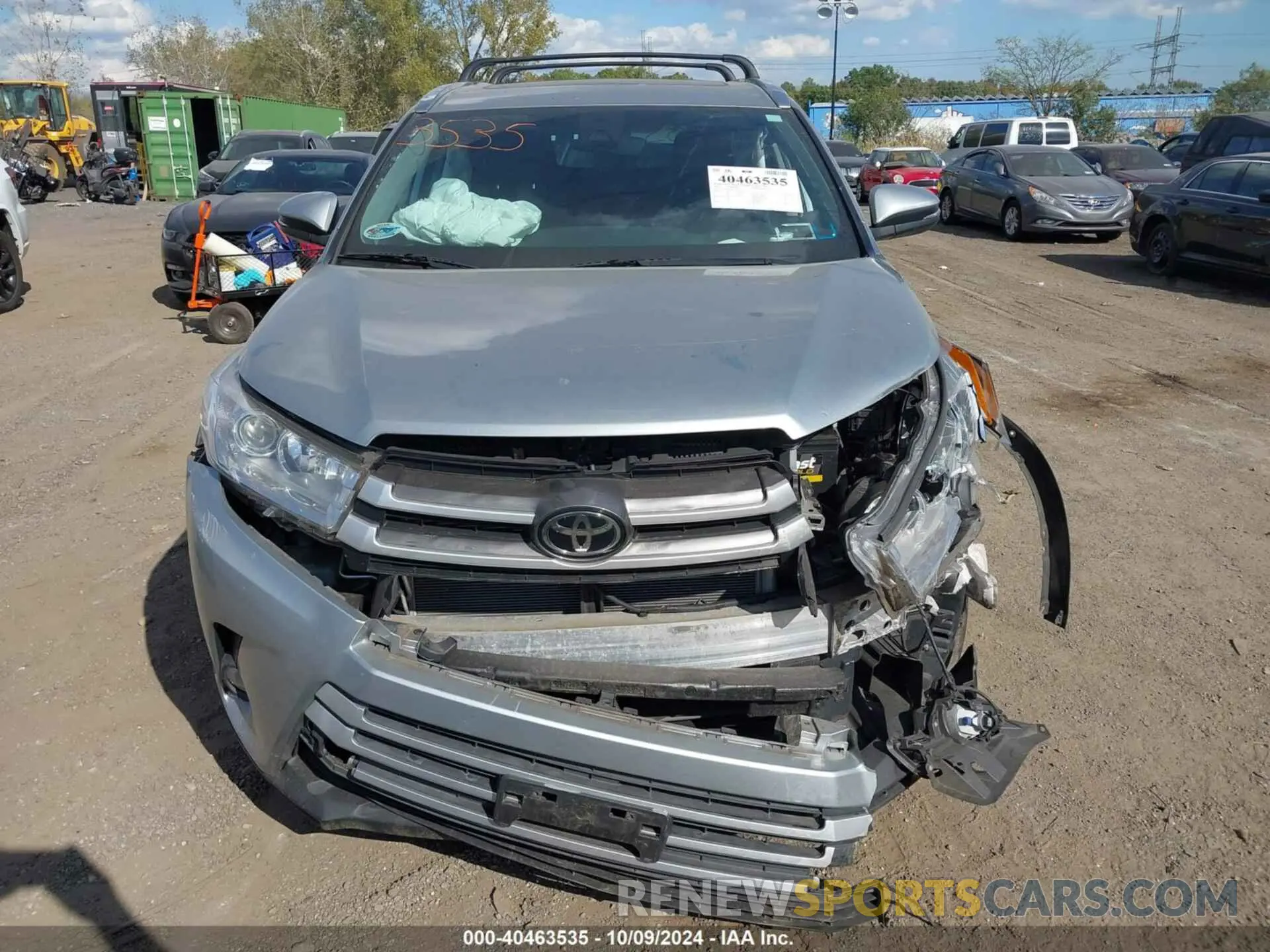 6 fotografías del automóvil dañado 5TDJZRFHXKS726296 TOYOTA HIGHLANDER 2019