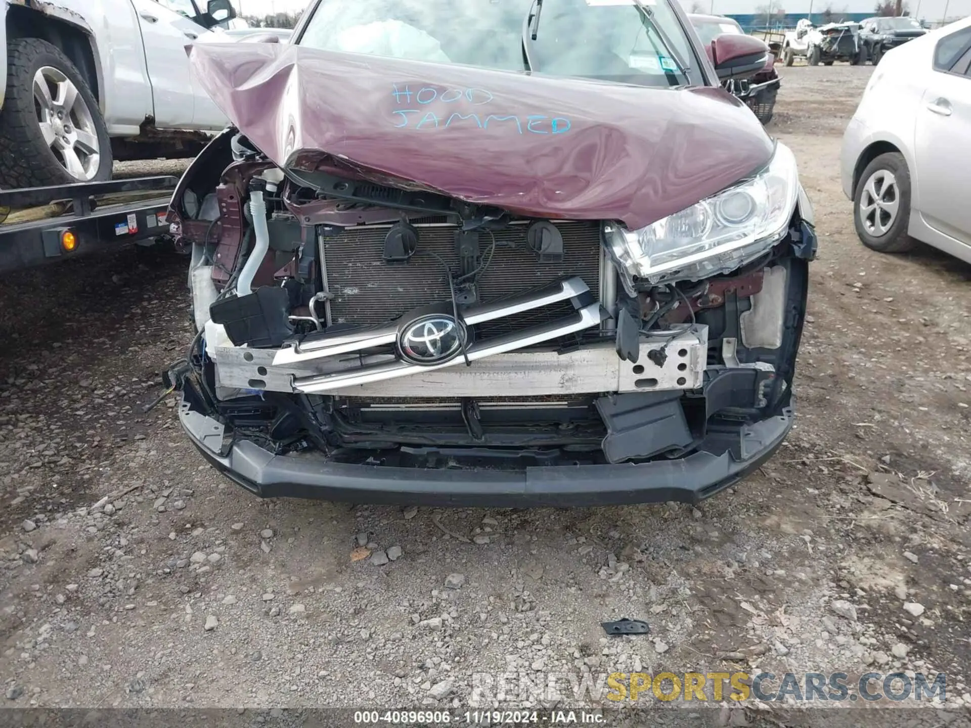 6 fotografías del automóvil dañado 5TDJZRFHXKS989985 TOYOTA HIGHLANDER 2019
