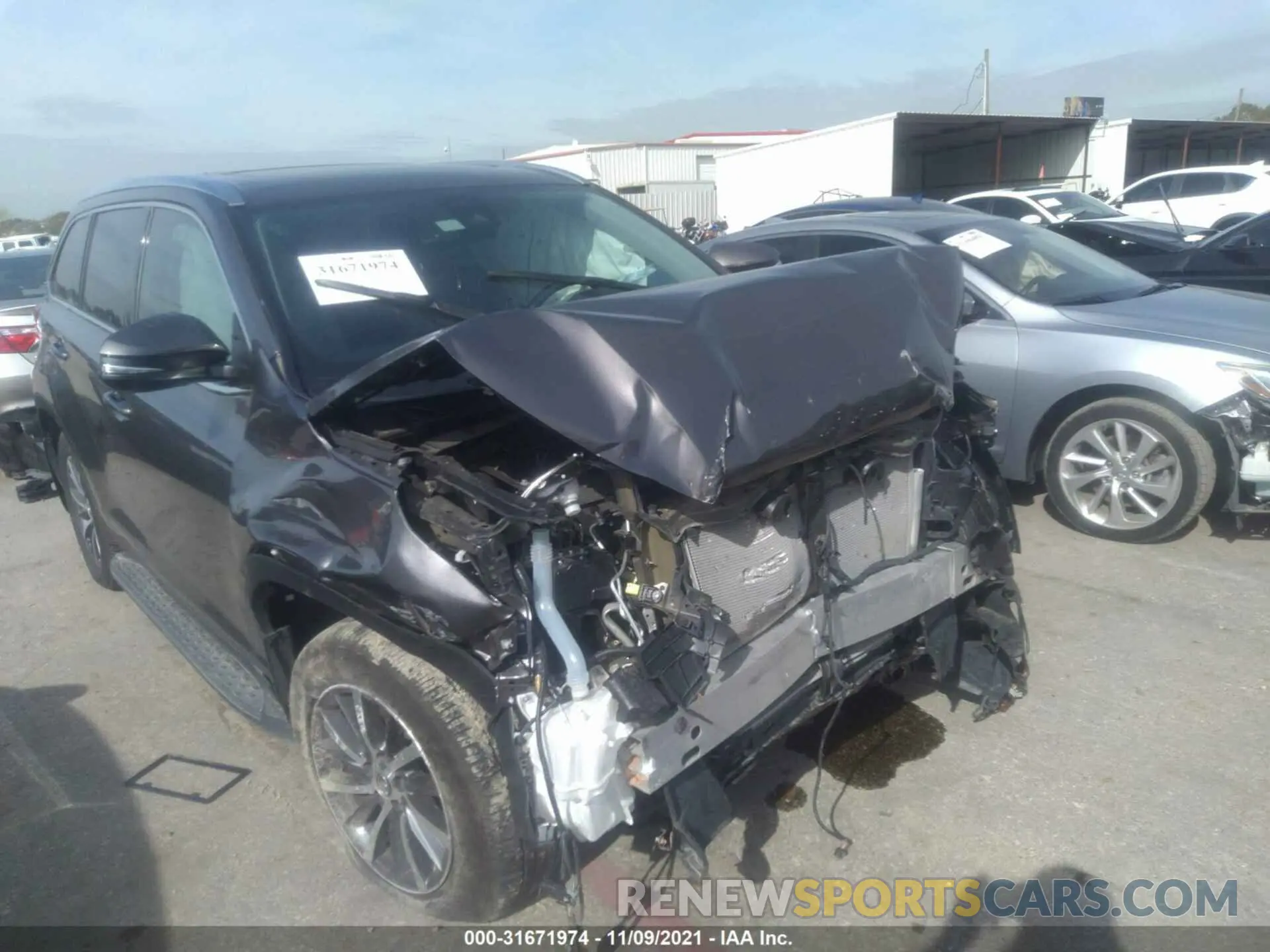 6 fotografías del automóvil dañado 5TDKZRFH0KS553408 TOYOTA HIGHLANDER 2019