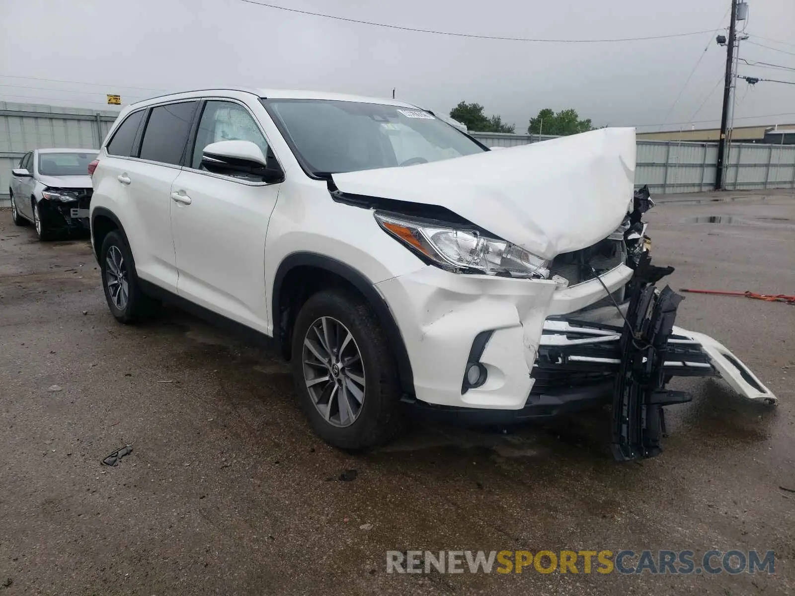 1 fotografías del automóvil dañado 5TDKZRFH1KS555457 TOYOTA HIGHLANDER 2019