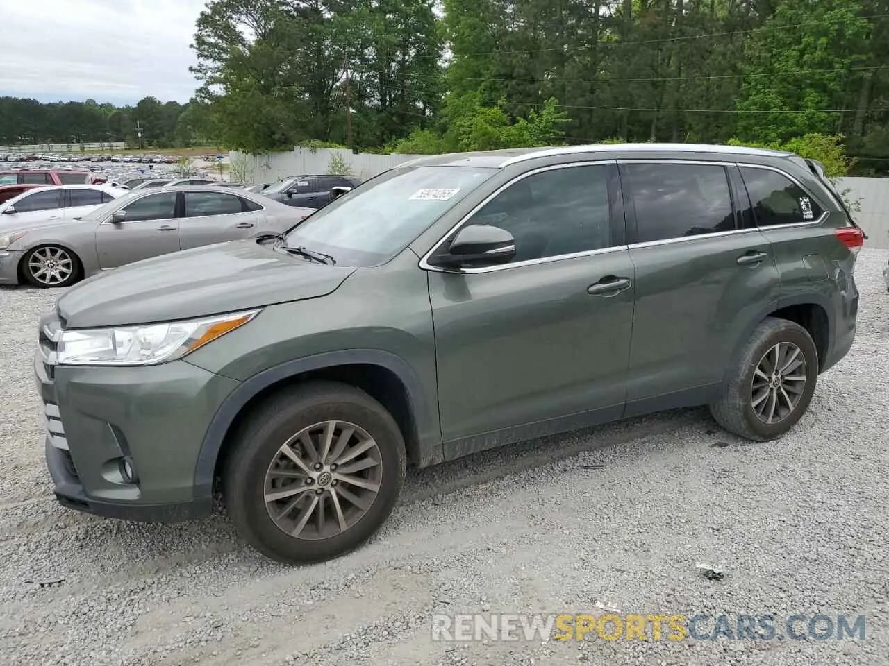 1 fotografías del automóvil dañado 5TDKZRFH2KS363173 TOYOTA HIGHLANDER 2019