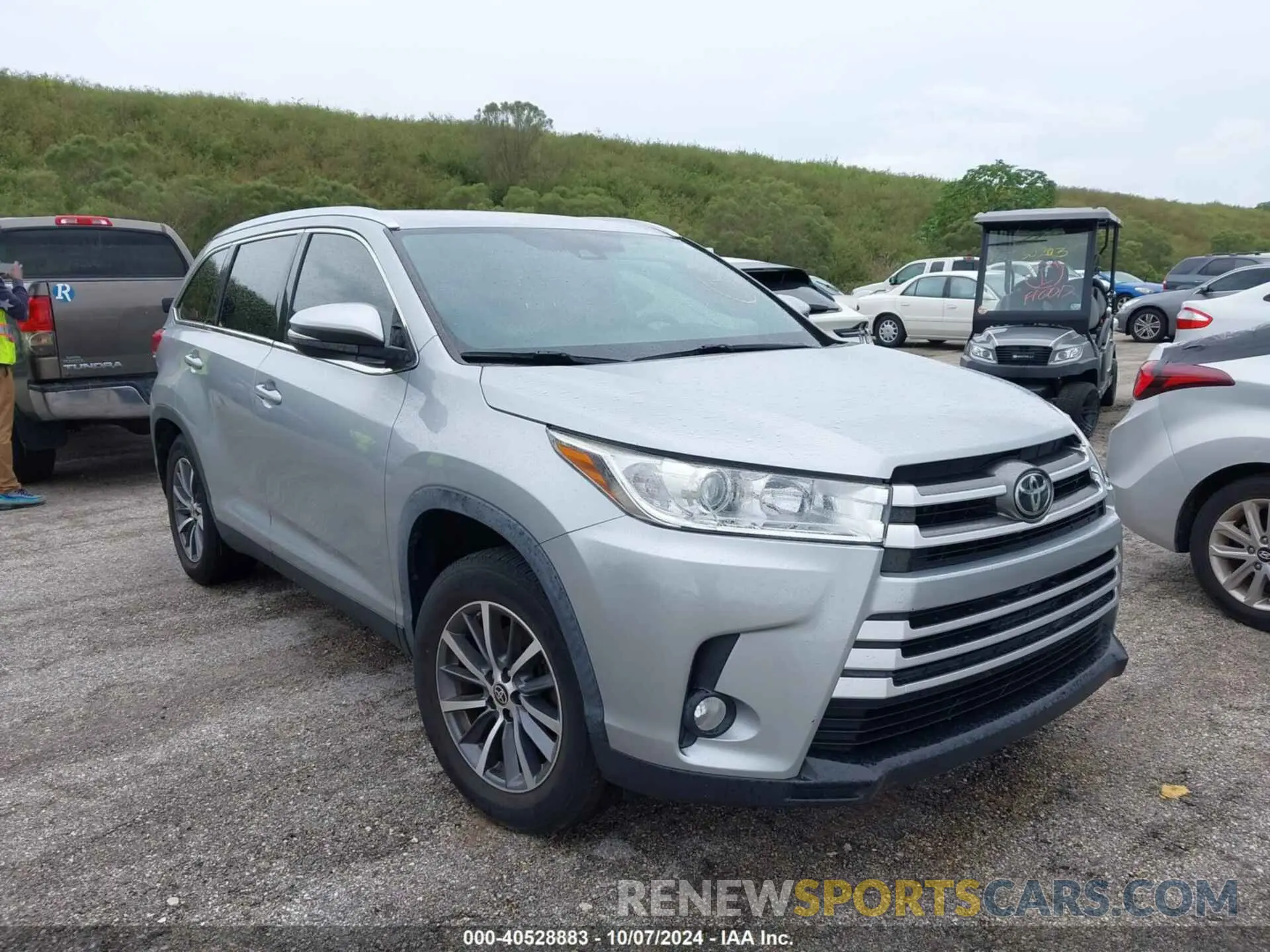 1 fotografías del automóvil dañado 5TDKZRFH2KS575104 TOYOTA HIGHLANDER 2019