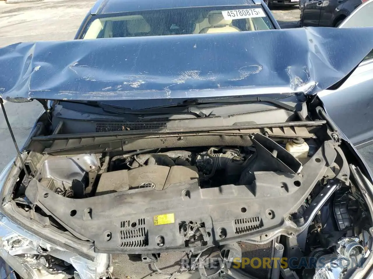 12 fotografías del automóvil dañado 5TDKZRFH3KS289794 TOYOTA HIGHLANDER 2019