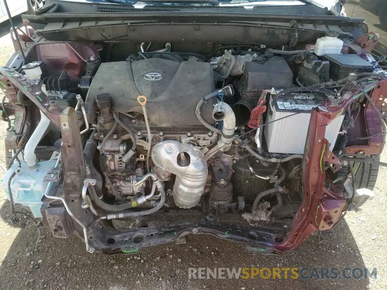 11 fotografías del automóvil dañado 5TDKZRFH3KS308523 TOYOTA HIGHLANDER 2019