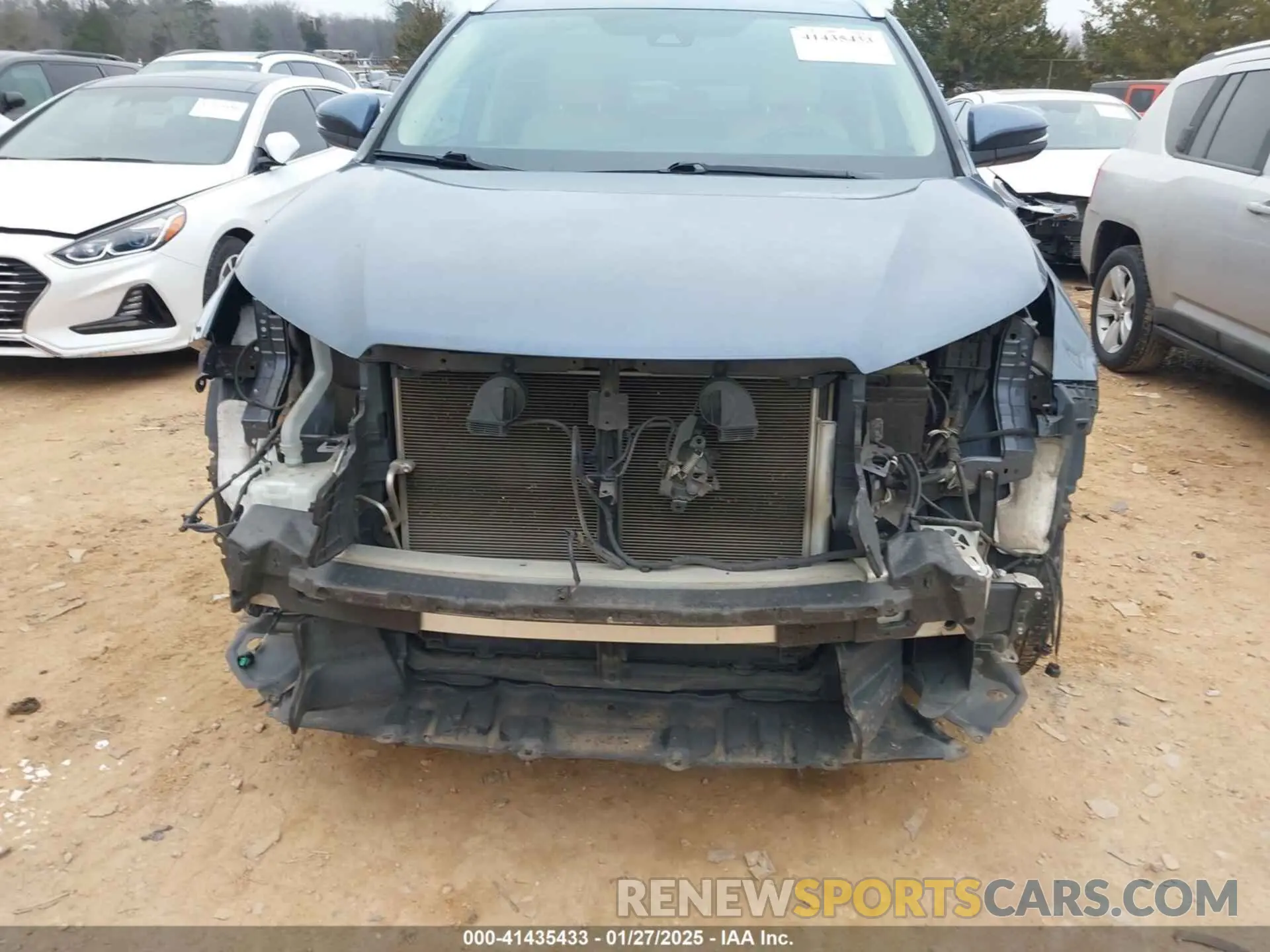 6 fotografías del automóvil dañado 5TDKZRFH5KS317479 TOYOTA HIGHLANDER 2019