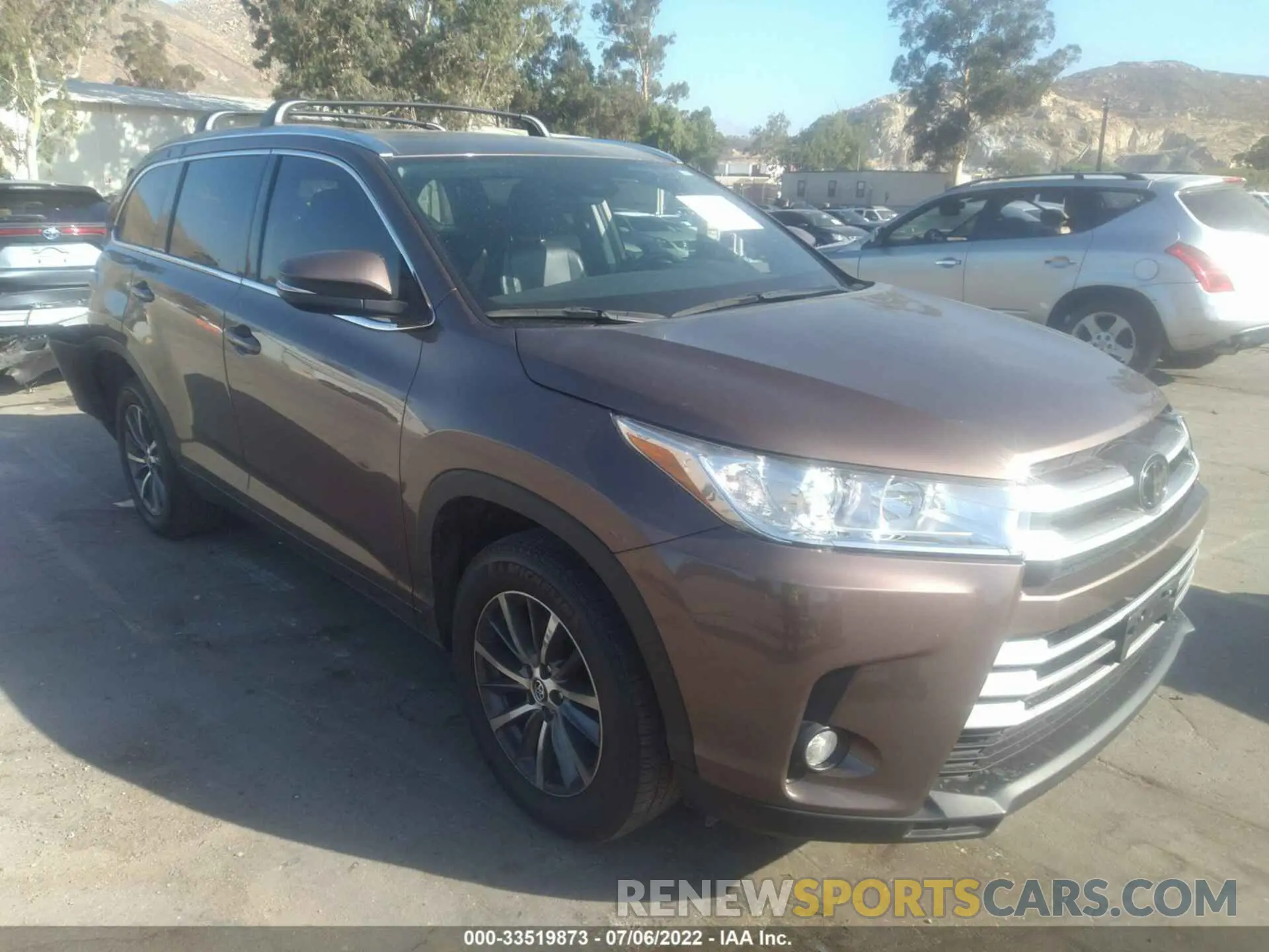 1 fotografías del automóvil dañado 5TDKZRFH6KS303056 TOYOTA HIGHLANDER 2019