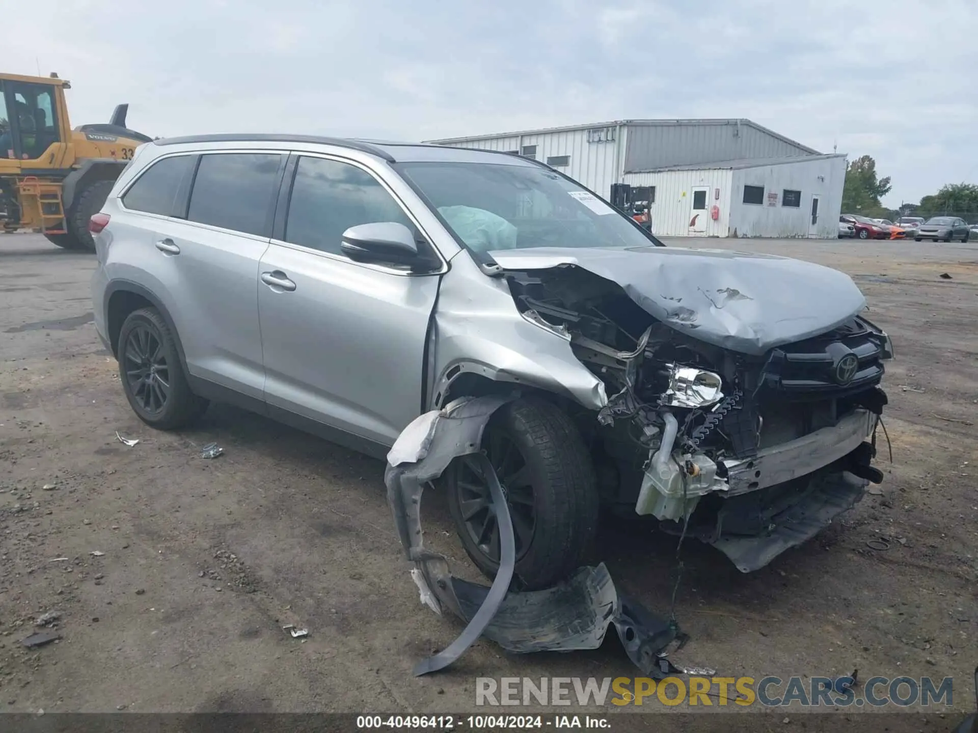 1 fotografías del automóvil dañado 5TDKZRFH6KS356646 TOYOTA HIGHLANDER 2019