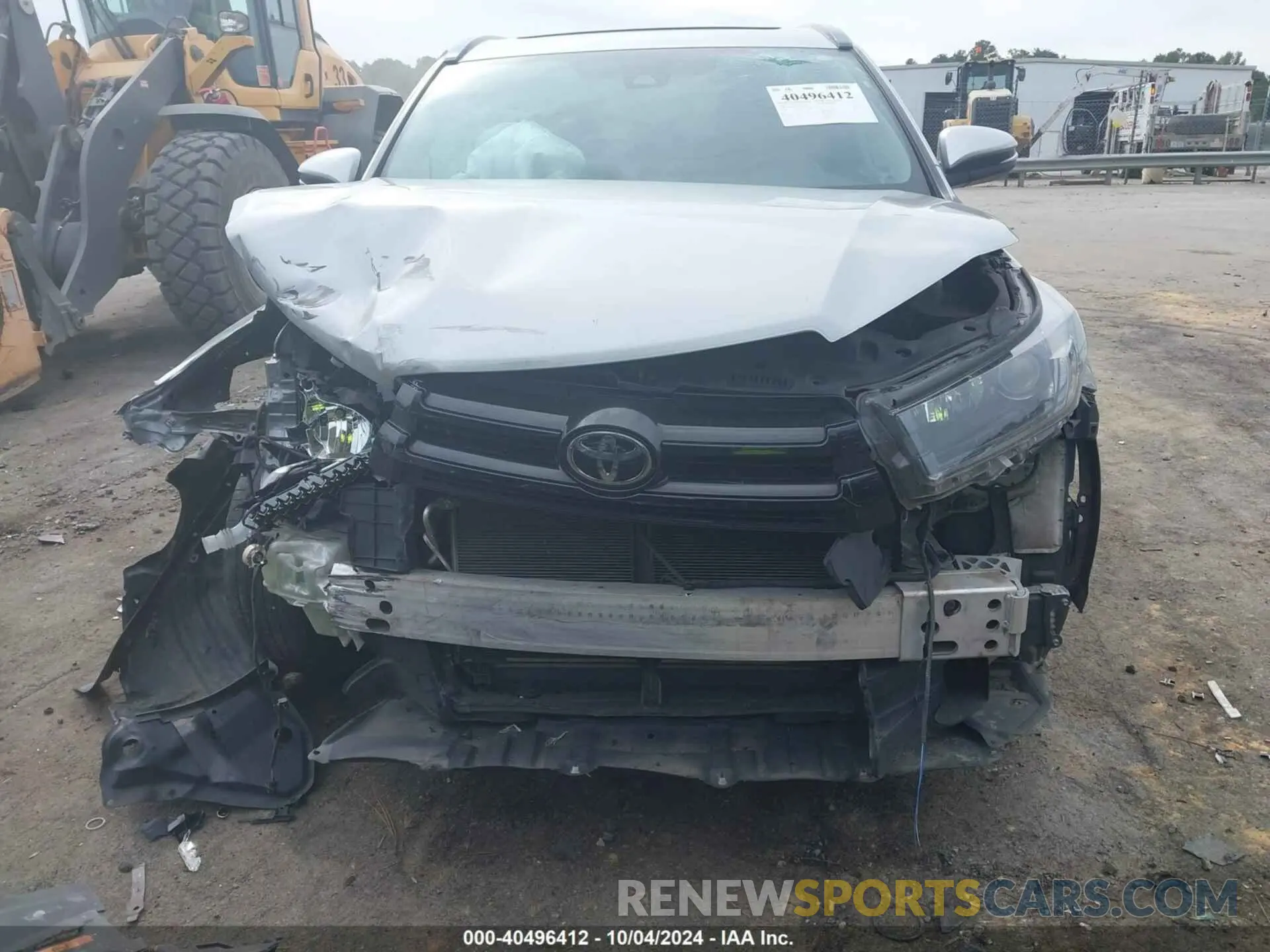 12 fotografías del automóvil dañado 5TDKZRFH6KS356646 TOYOTA HIGHLANDER 2019