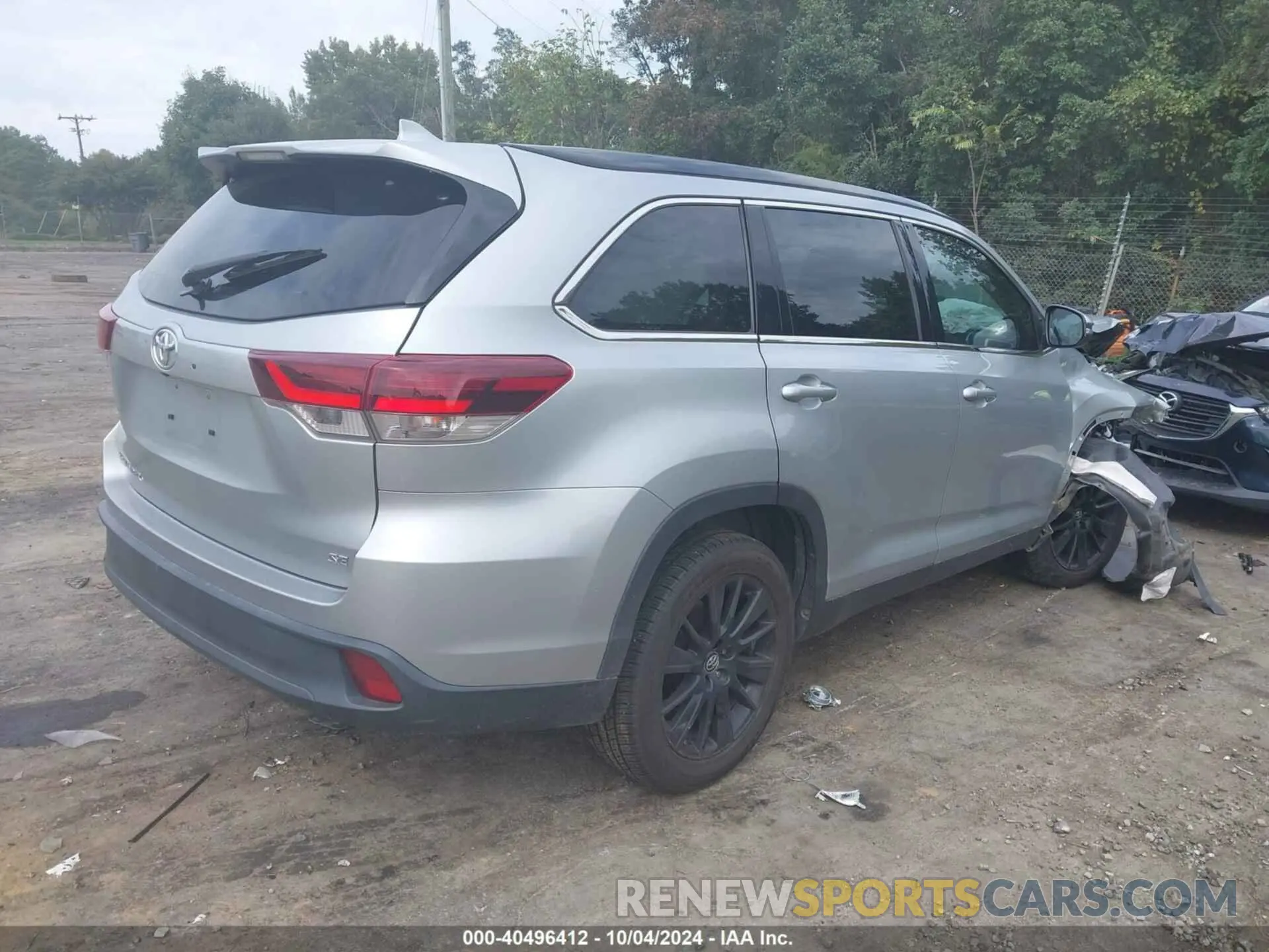 4 fotografías del automóvil dañado 5TDKZRFH6KS356646 TOYOTA HIGHLANDER 2019