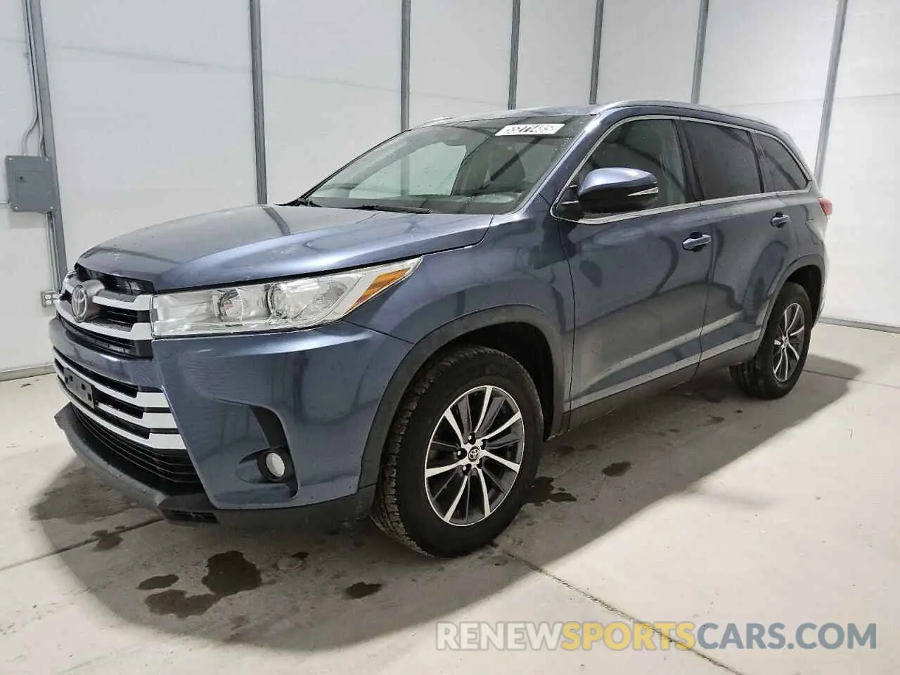 1 fotografías del automóvil dañado 5TDKZRFH7KS343727 TOYOTA HIGHLANDER 2019