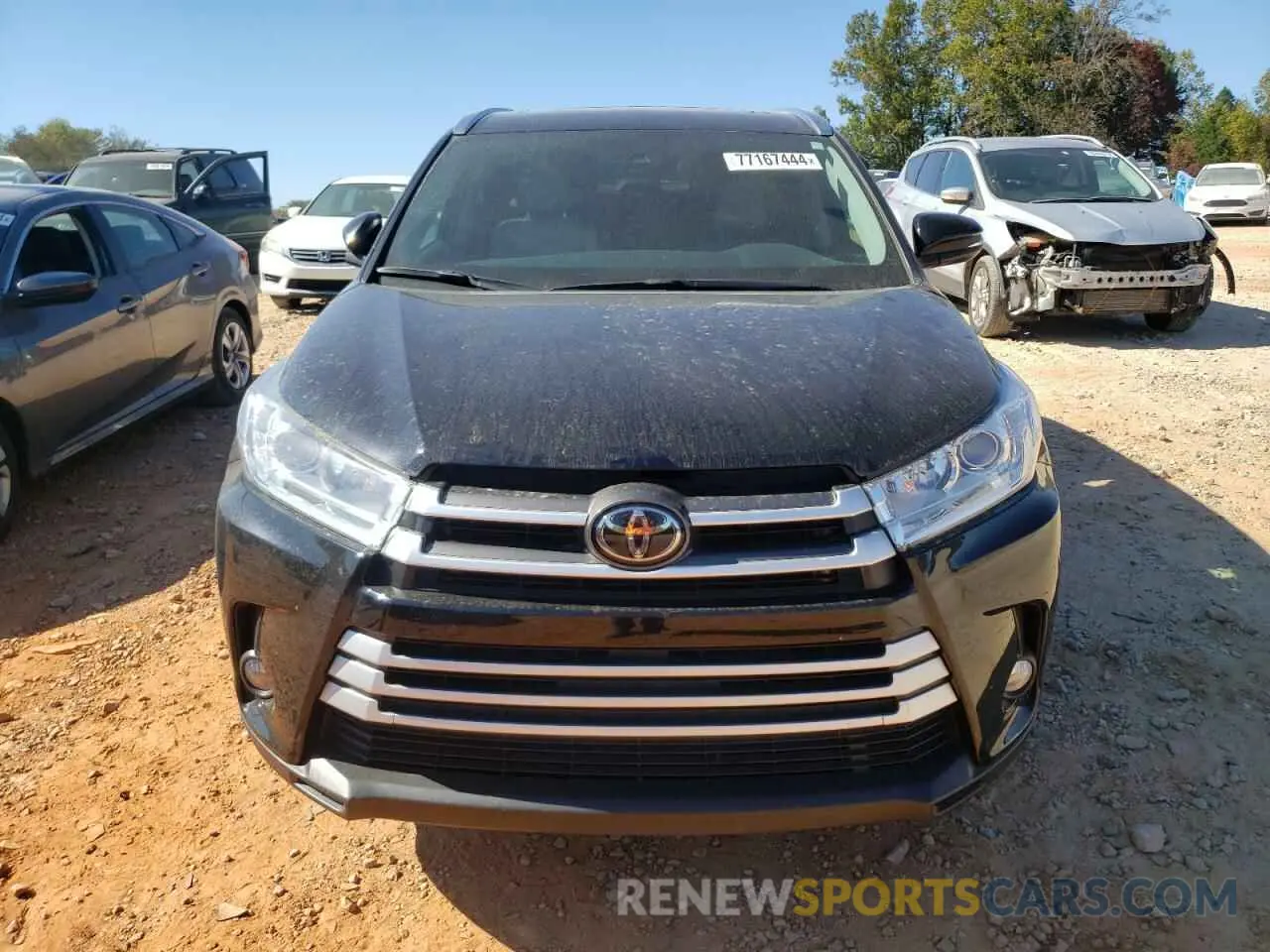 5 fotografías del automóvil dañado 5TDKZRFH7KS568830 TOYOTA HIGHLANDER 2019