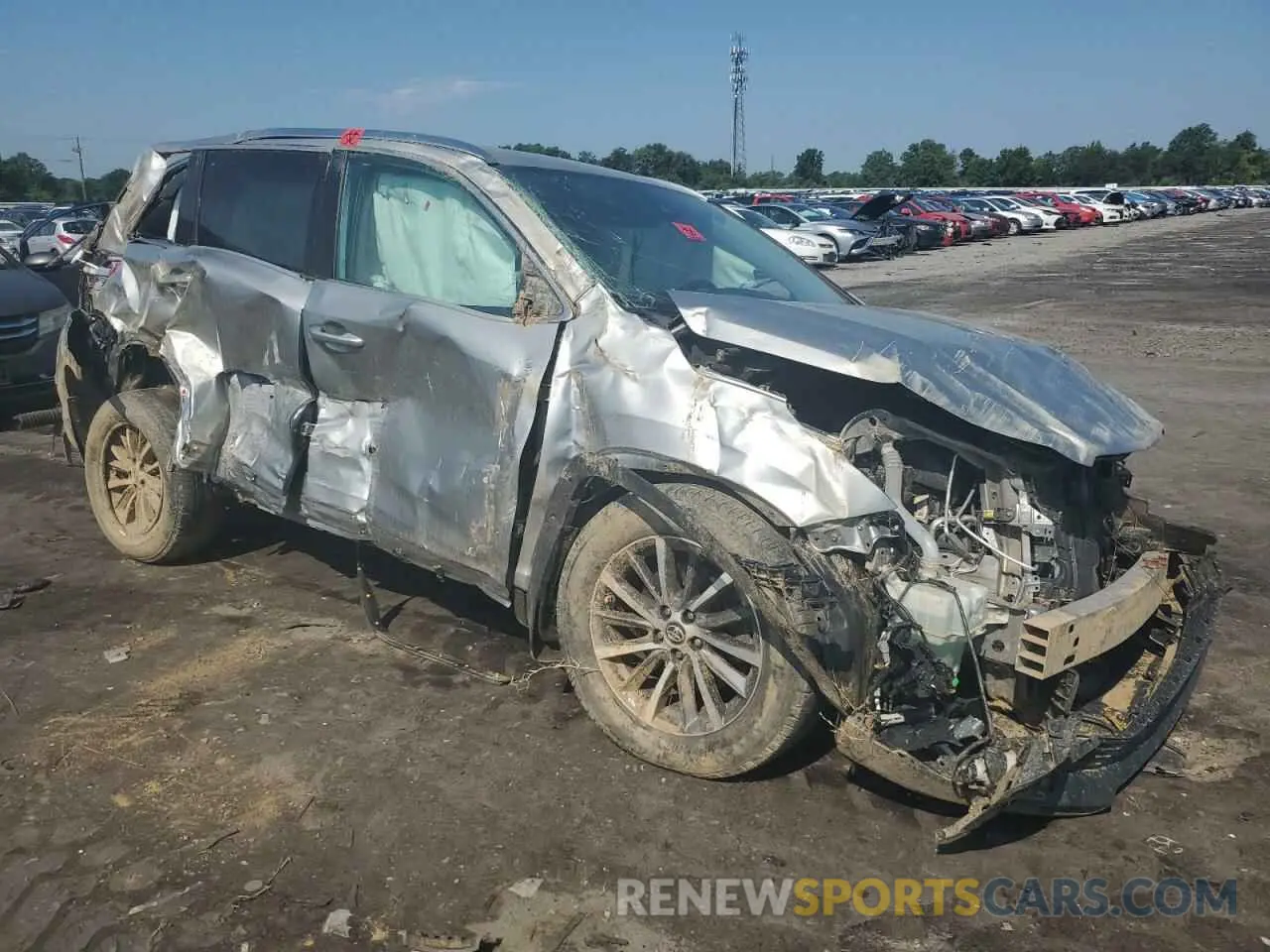 4 fotografías del automóvil dañado 5TDKZRFH8KS311868 TOYOTA HIGHLANDER 2019