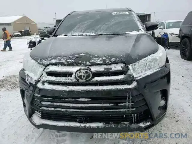 12 fotografías del automóvil dañado 5TDKZRFH9KS560034 TOYOTA HIGHLANDER 2019