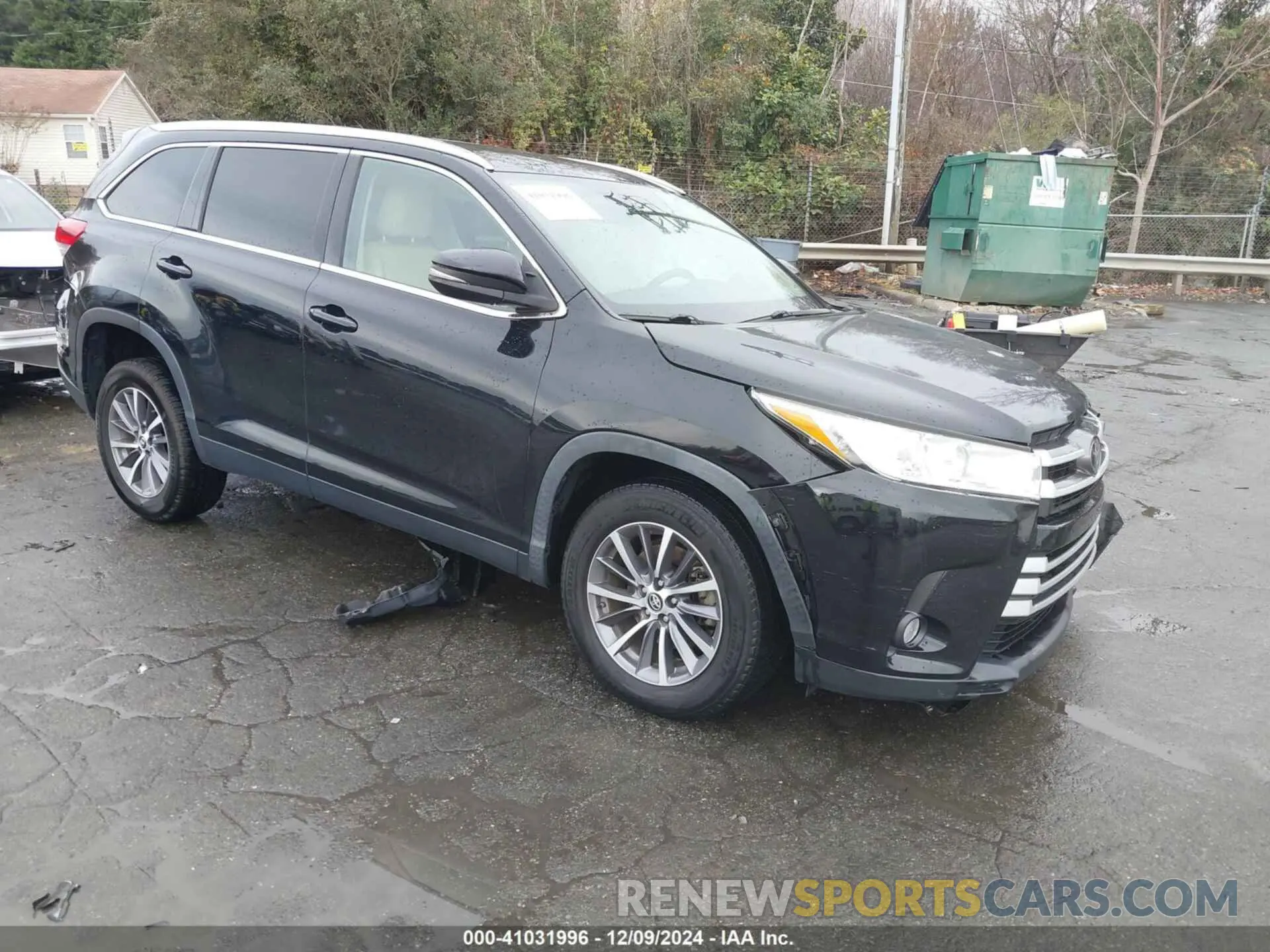 1 fotografías del automóvil dañado 5TDKZRFH9KS566223 TOYOTA HIGHLANDER 2019
