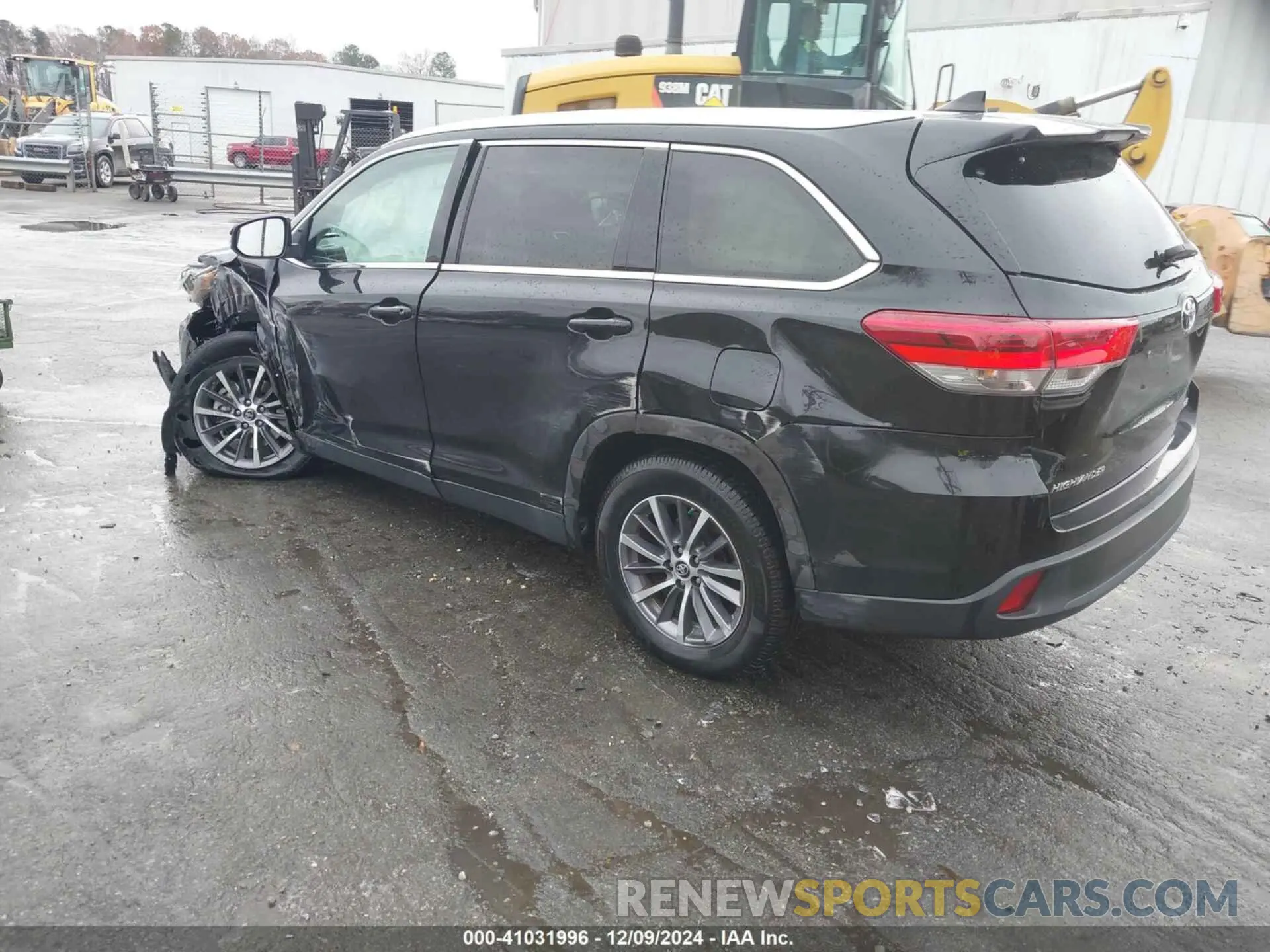 3 fotografías del automóvil dañado 5TDKZRFH9KS566223 TOYOTA HIGHLANDER 2019