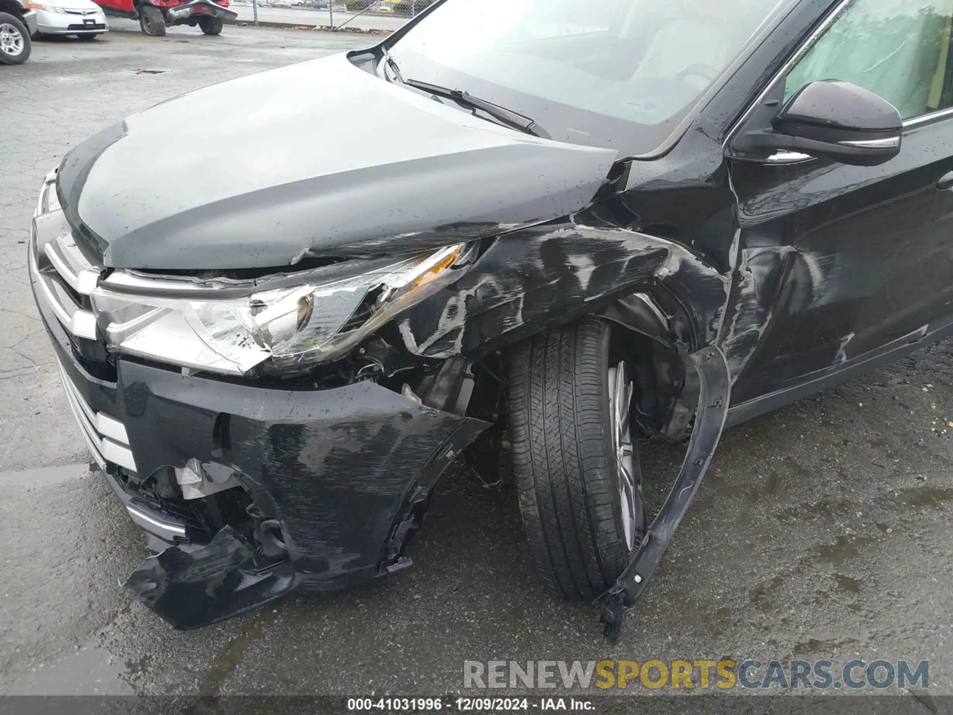 6 fotografías del automóvil dañado 5TDKZRFH9KS566223 TOYOTA HIGHLANDER 2019