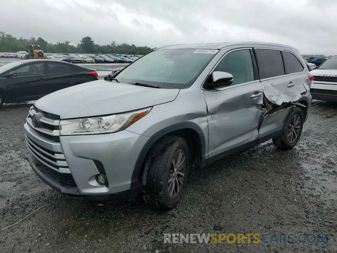 1 fotografías del automóvil dañado 5TDKZRFHXKS552573 TOYOTA HIGHLANDER 2019