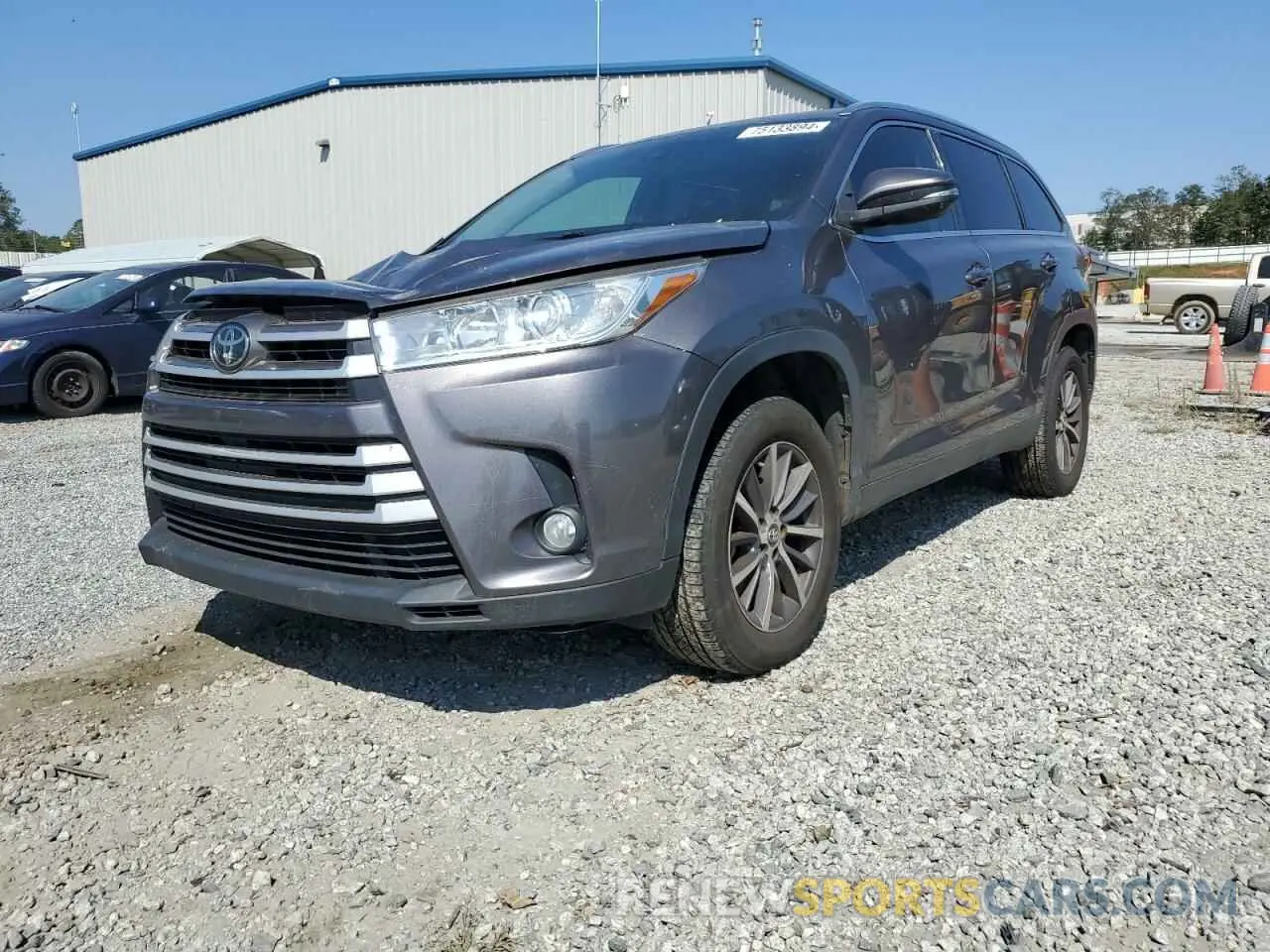 1 fotografías del automóvil dañado 5TDKZRFHXKS555523 TOYOTA HIGHLANDER 2019