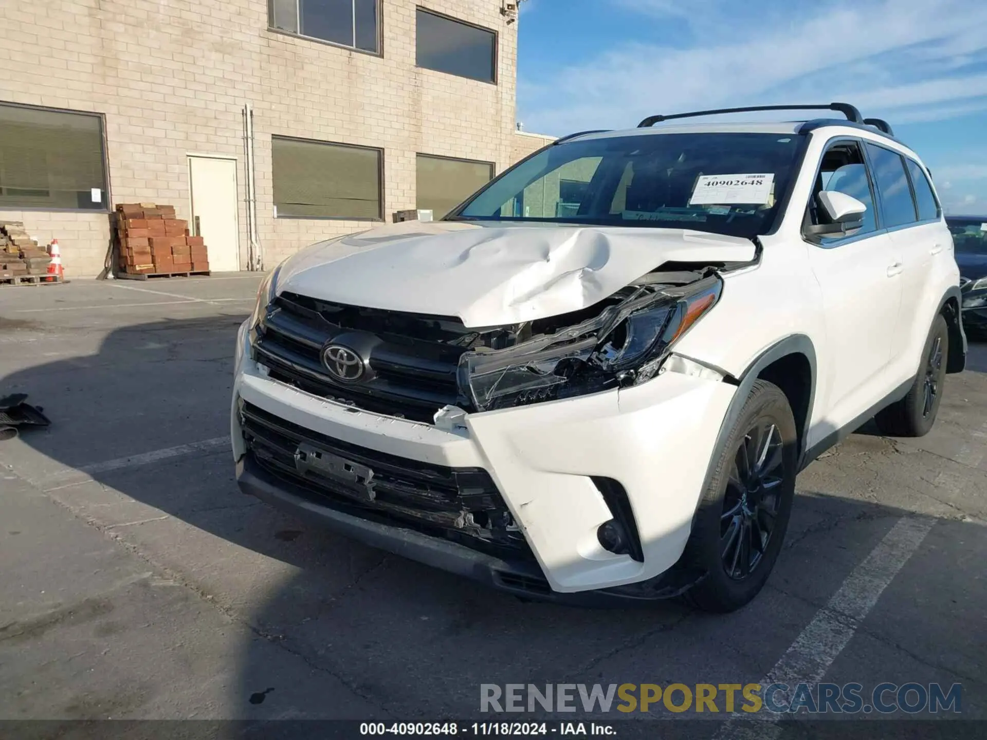 6 fotografías del automóvil dañado 5TDKZRFHXKS569373 TOYOTA HIGHLANDER 2019