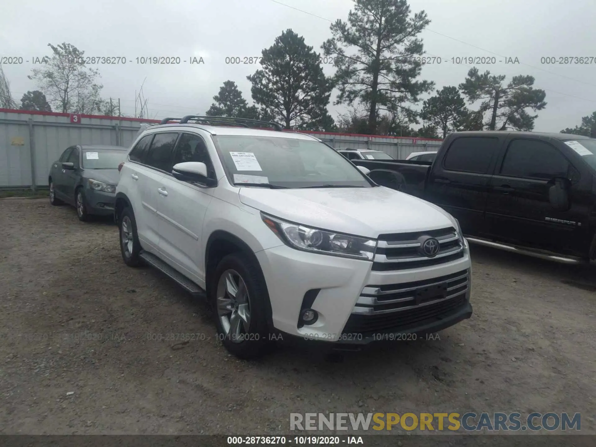 1 fotografías del automóvil dañado 5TDYZRFH0KS298933 TOYOTA HIGHLANDER 2019