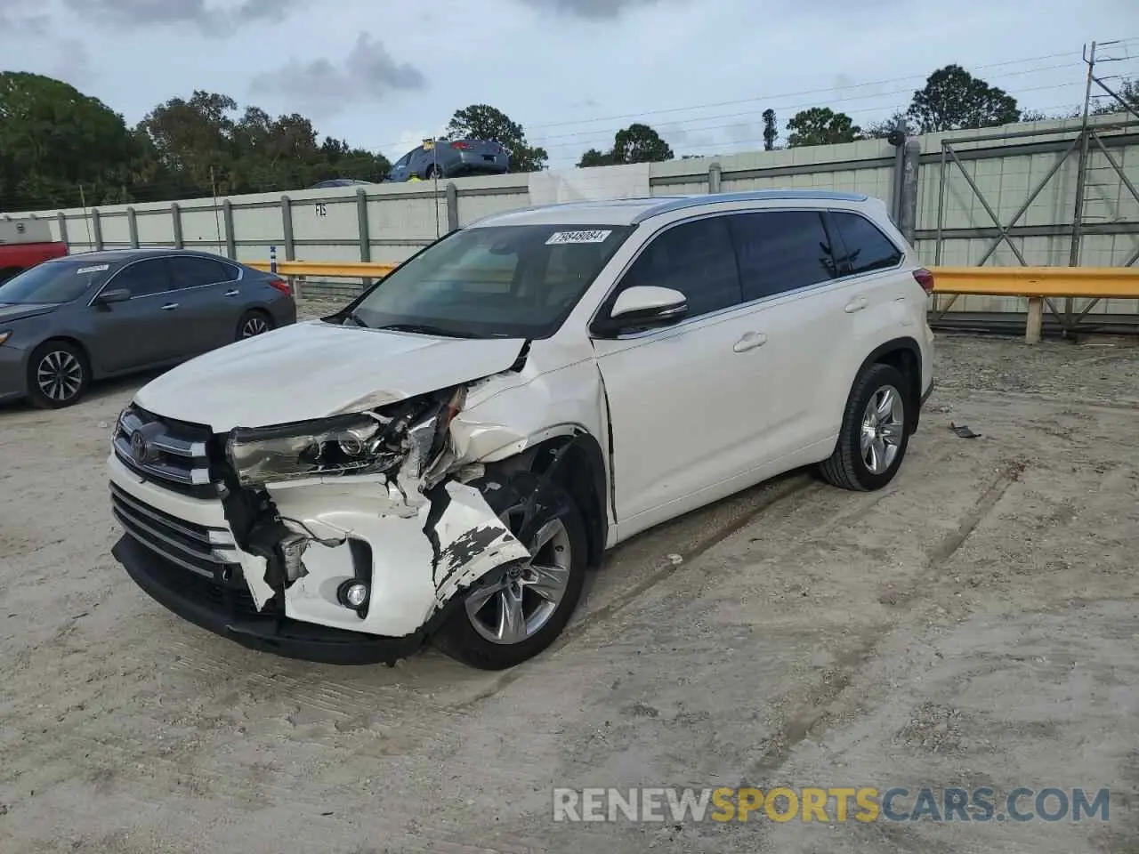 1 fotografías del automóvil dañado 5TDYZRFH0KS313141 TOYOTA HIGHLANDER 2019