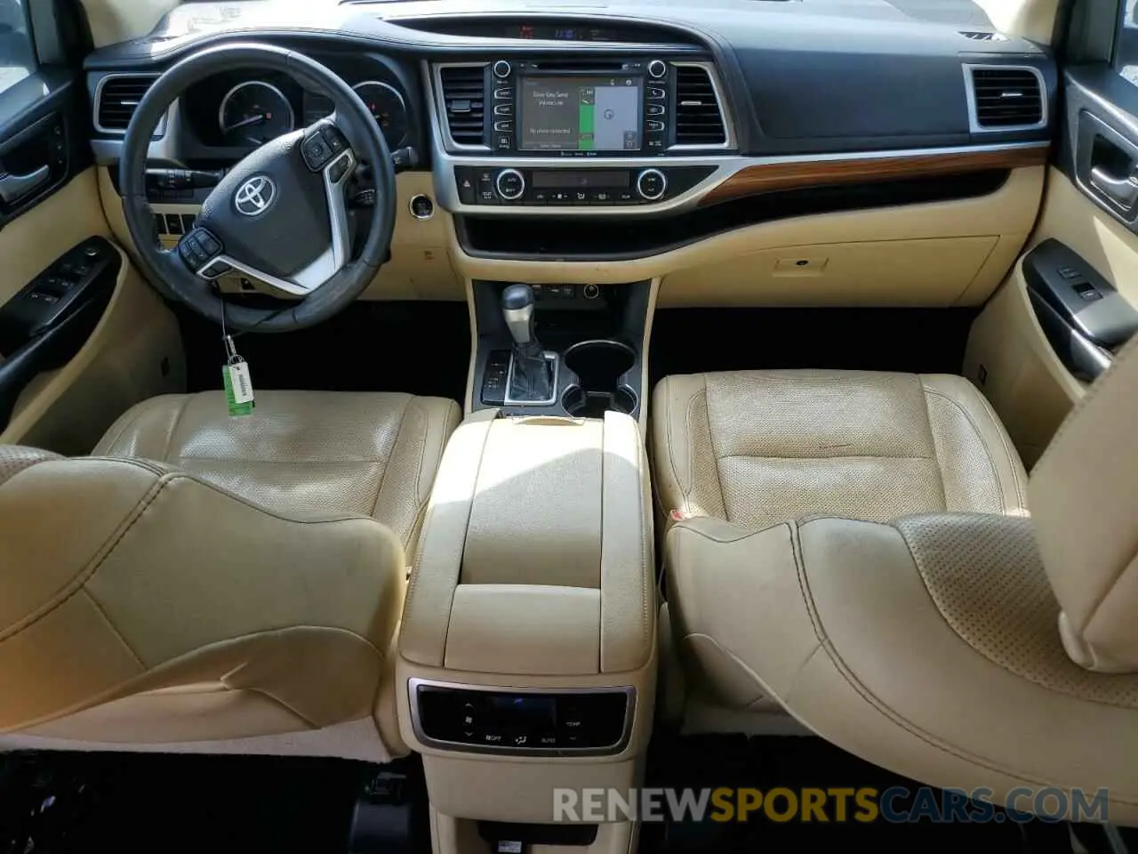8 fotografías del automóvil dañado 5TDYZRFH2KS298318 TOYOTA HIGHLANDER 2019