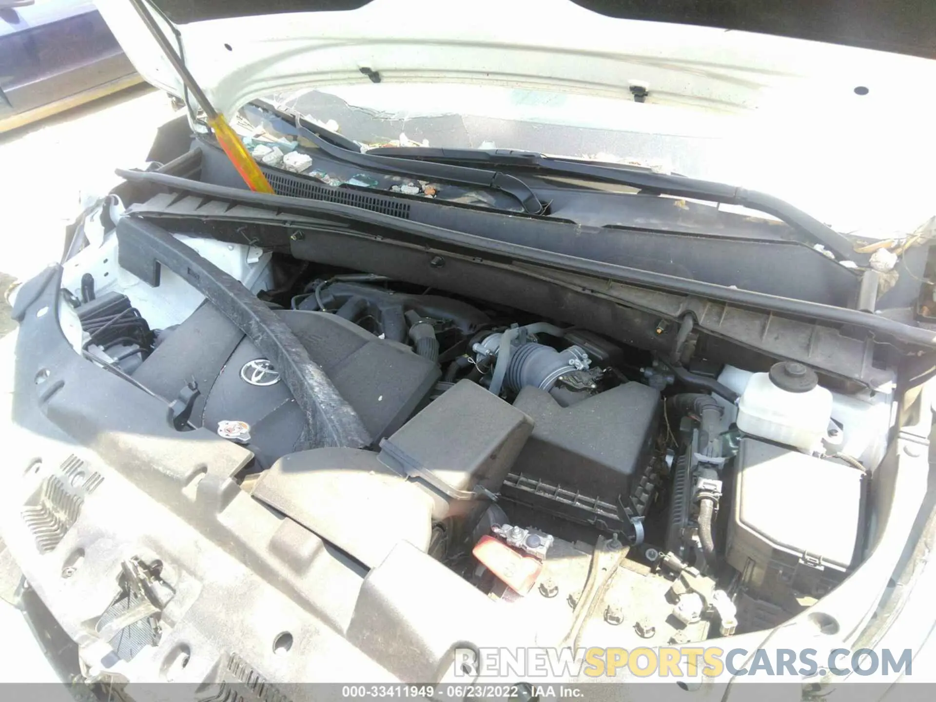 10 fotografías del automóvil dañado 5TDYZRFH2KS345654 TOYOTA HIGHLANDER 2019