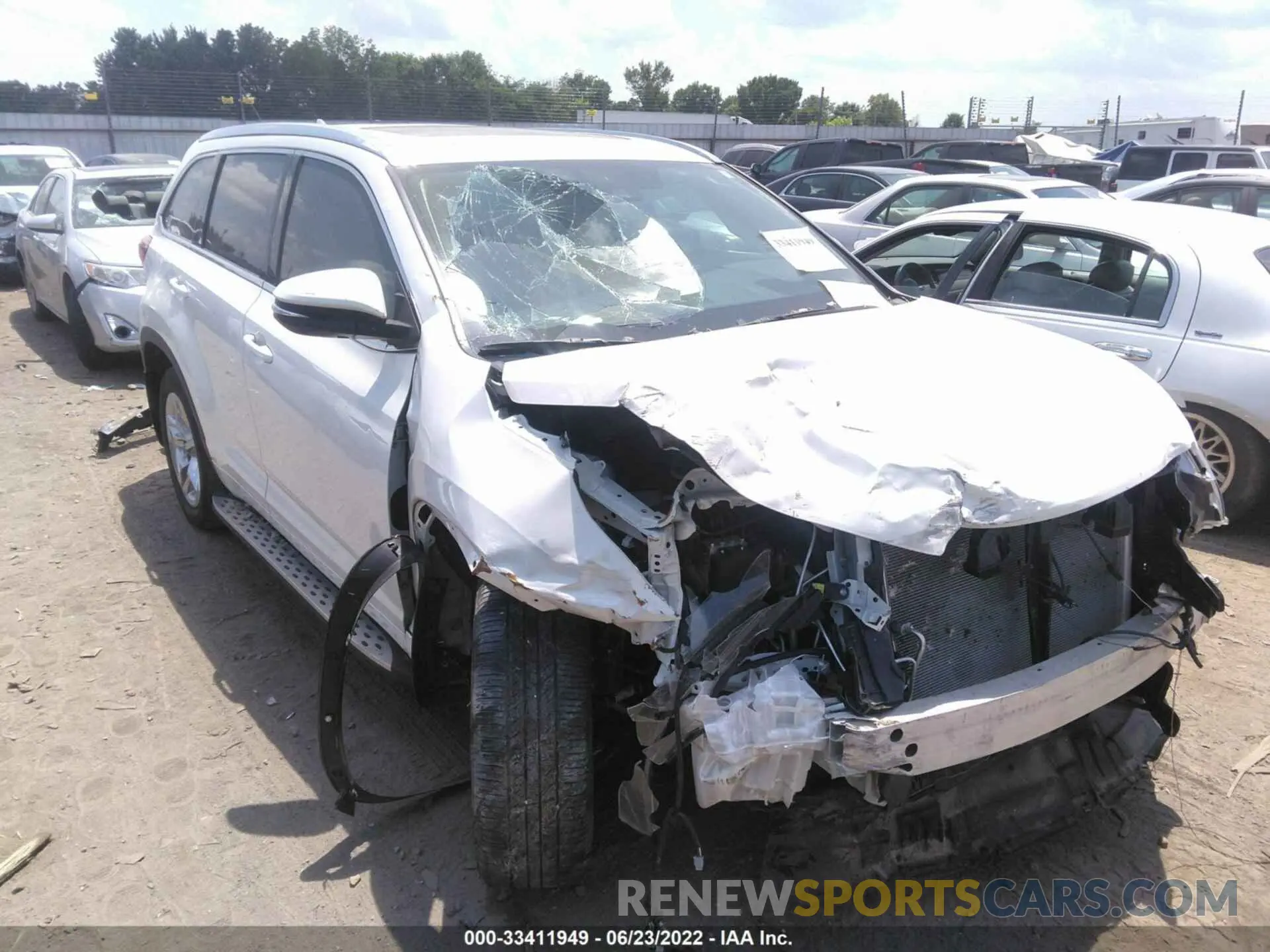 6 fotografías del automóvil dañado 5TDYZRFH2KS345654 TOYOTA HIGHLANDER 2019