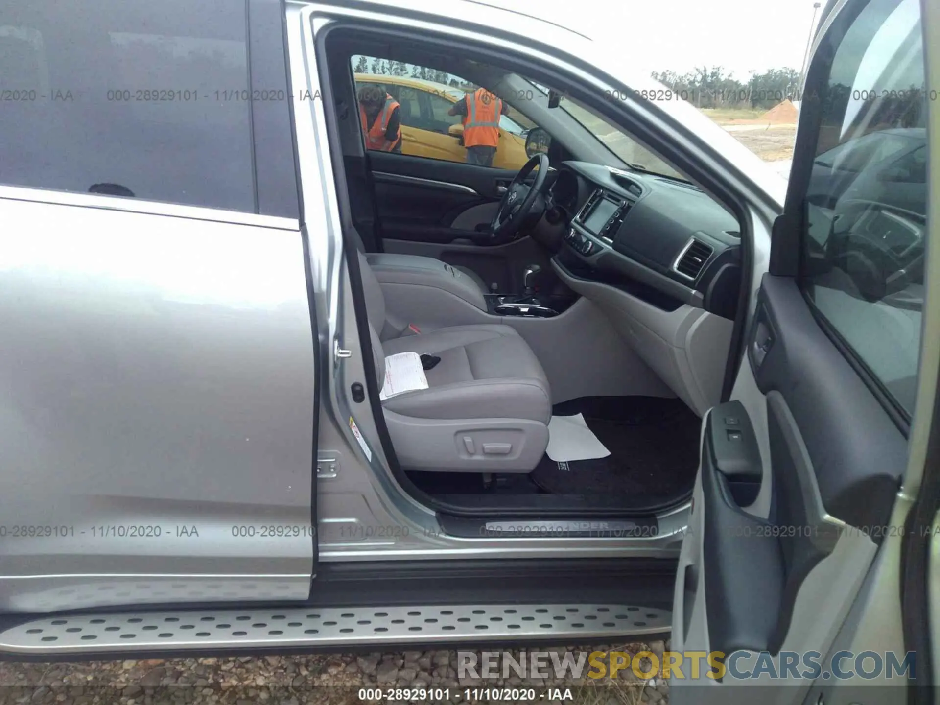 5 fotografías del automóvil dañado 5TDYZRFH3KS292284 TOYOTA HIGHLANDER 2019