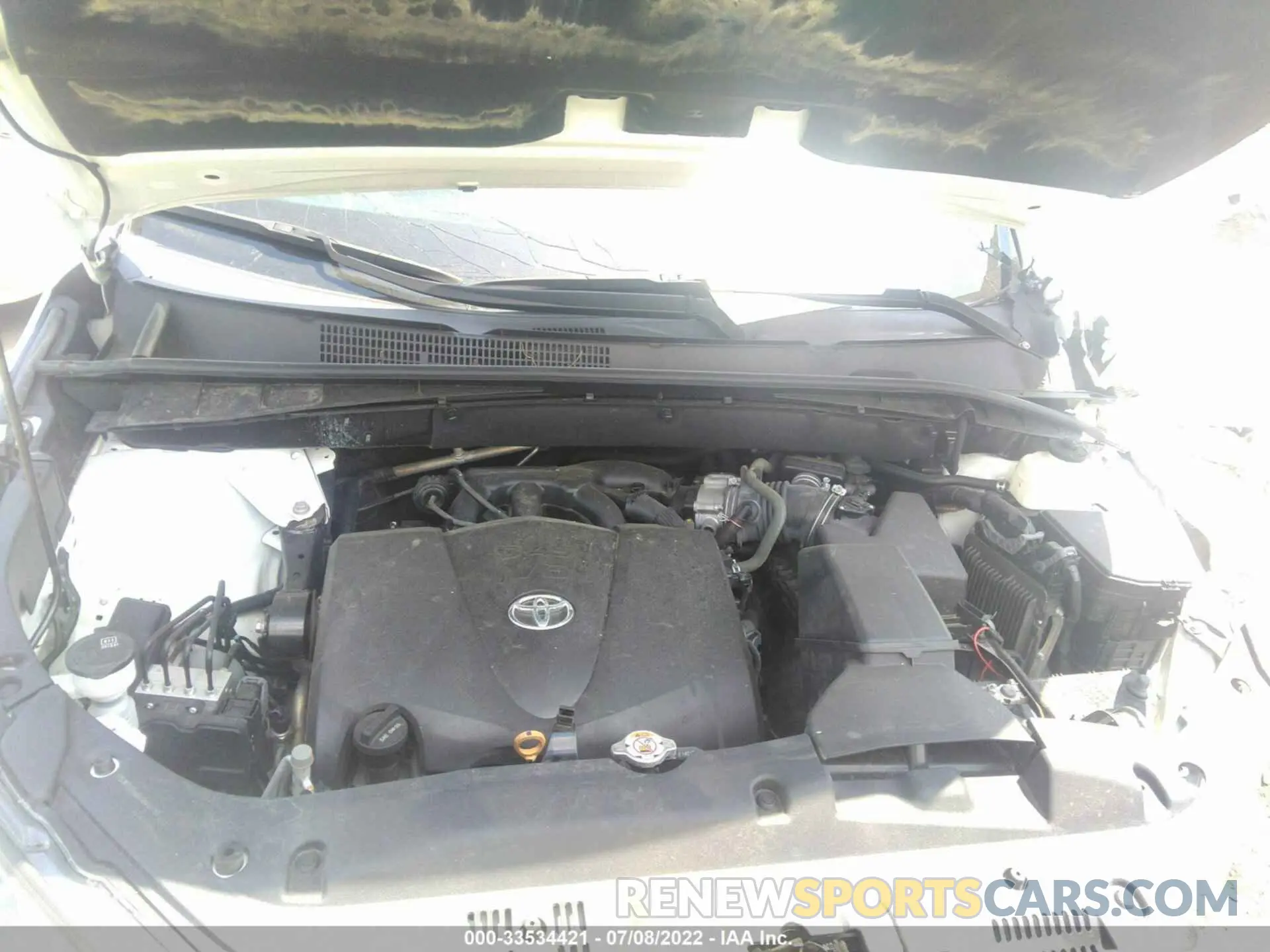 10 fotografías del automóvil dañado 5TDYZRFH3KS303817 TOYOTA HIGHLANDER 2019