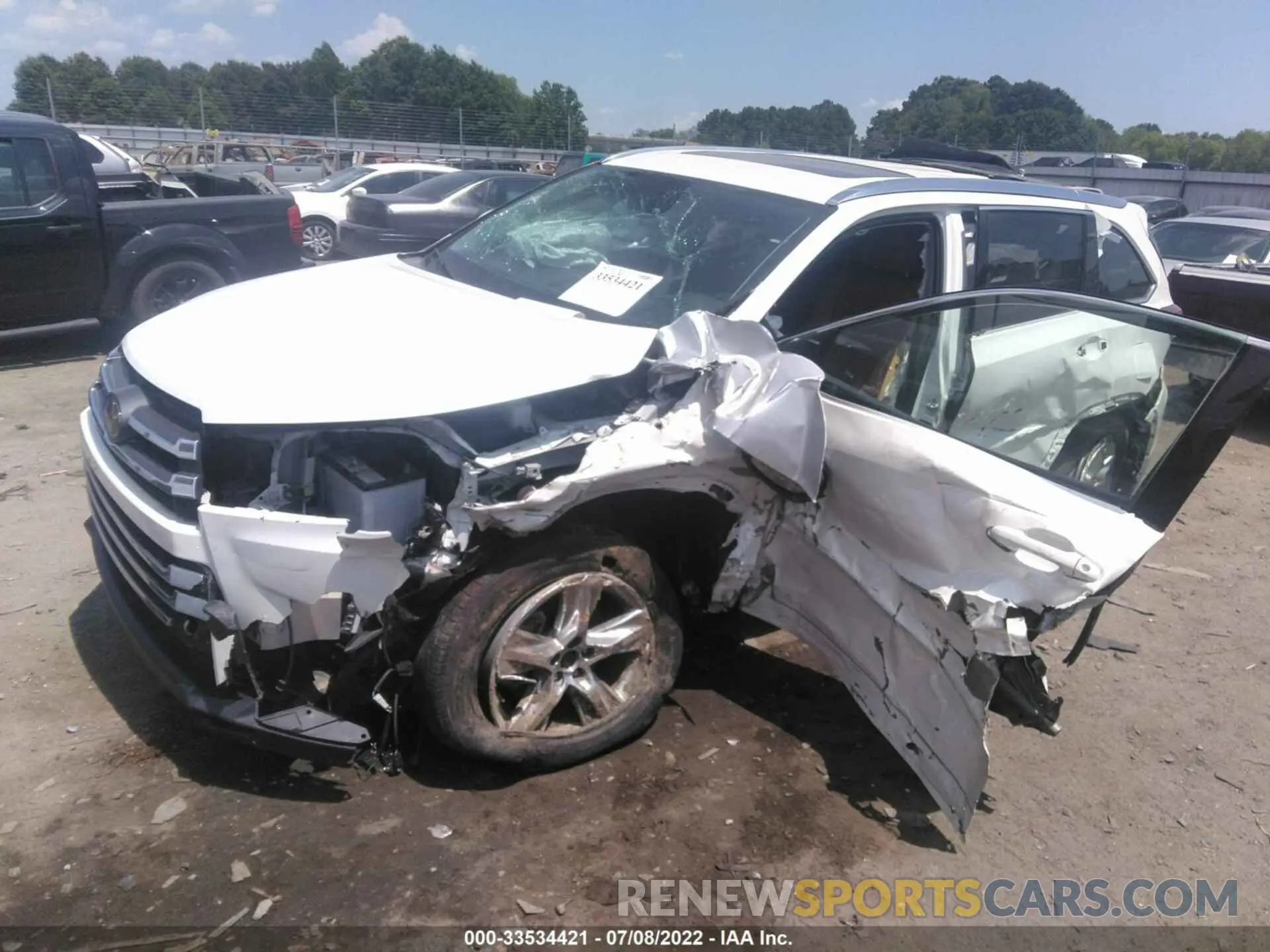 6 fotografías del automóvil dañado 5TDYZRFH3KS303817 TOYOTA HIGHLANDER 2019