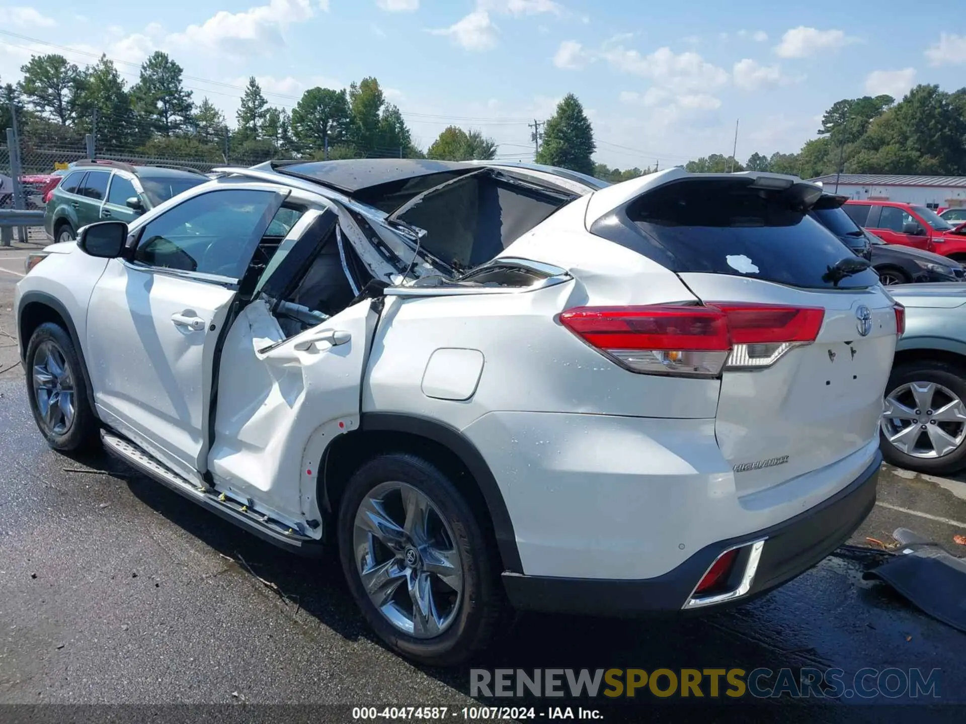 3 fotografías del automóvil dañado 5TDYZRFH3KS312016 TOYOTA HIGHLANDER 2019