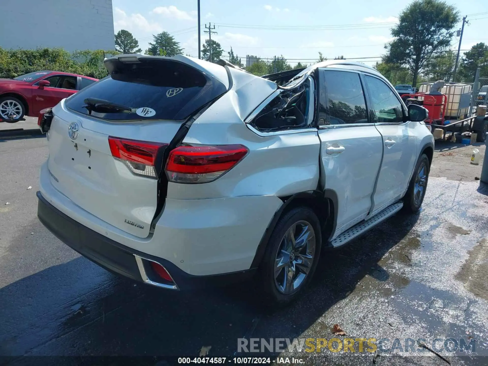 4 fotografías del automóvil dañado 5TDYZRFH3KS312016 TOYOTA HIGHLANDER 2019