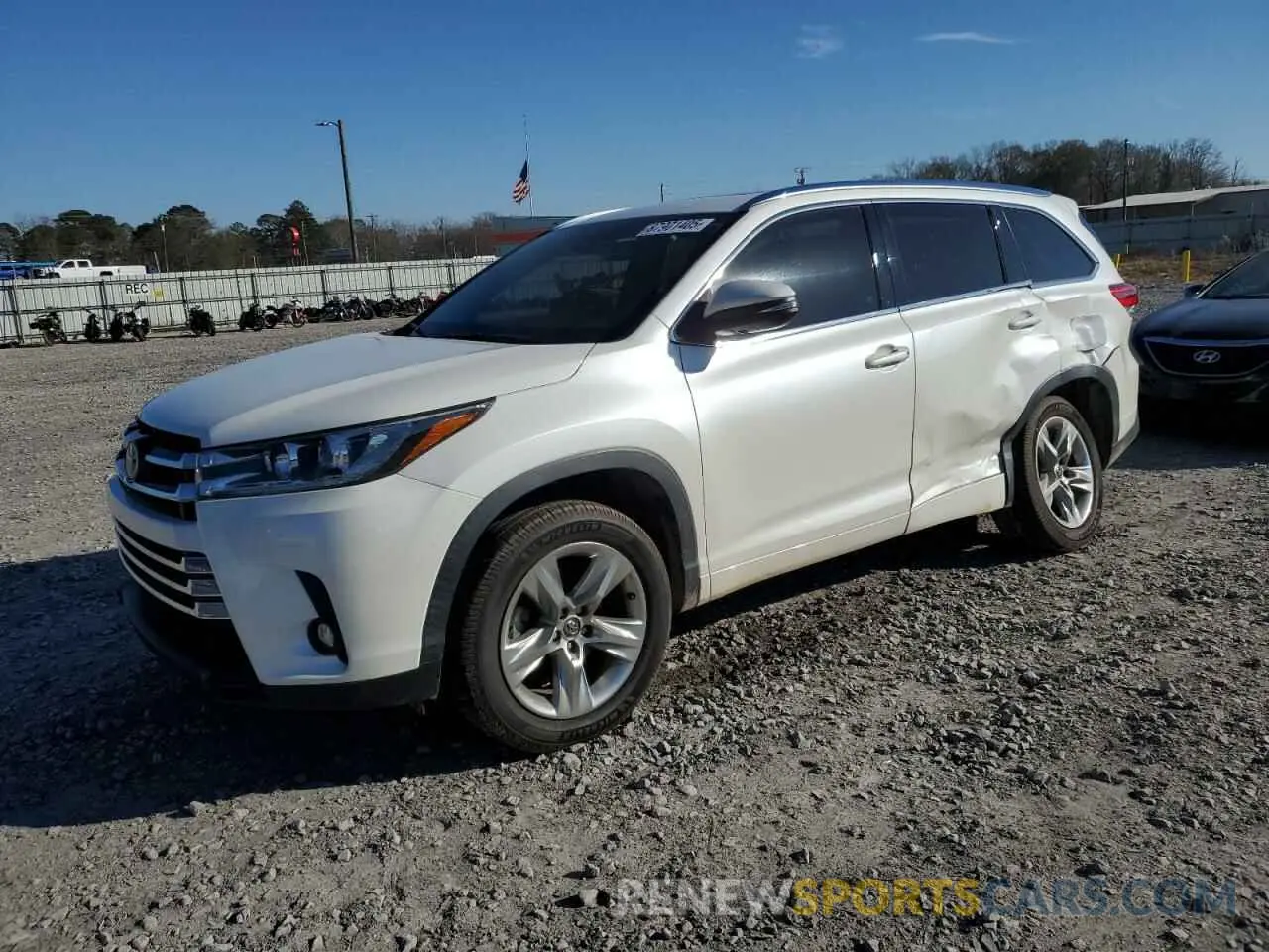 1 fotografías del automóvil dañado 5TDYZRFH4KS329505 TOYOTA HIGHLANDER 2019