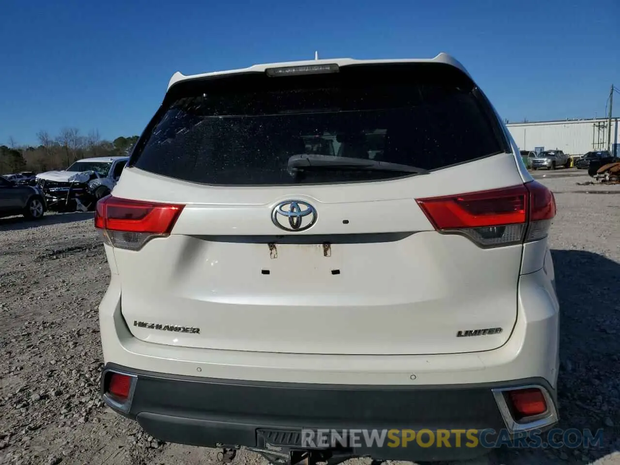 6 fotografías del automóvil dañado 5TDYZRFH4KS329505 TOYOTA HIGHLANDER 2019