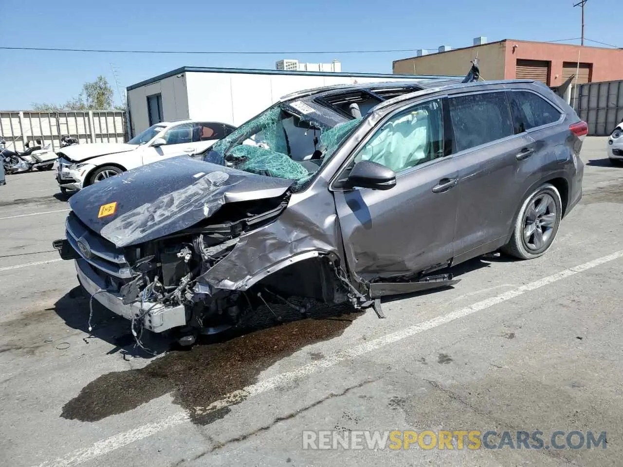 1 fotografías del automóvil dañado 5TDYZRFH6KS313807 TOYOTA HIGHLANDER 2019