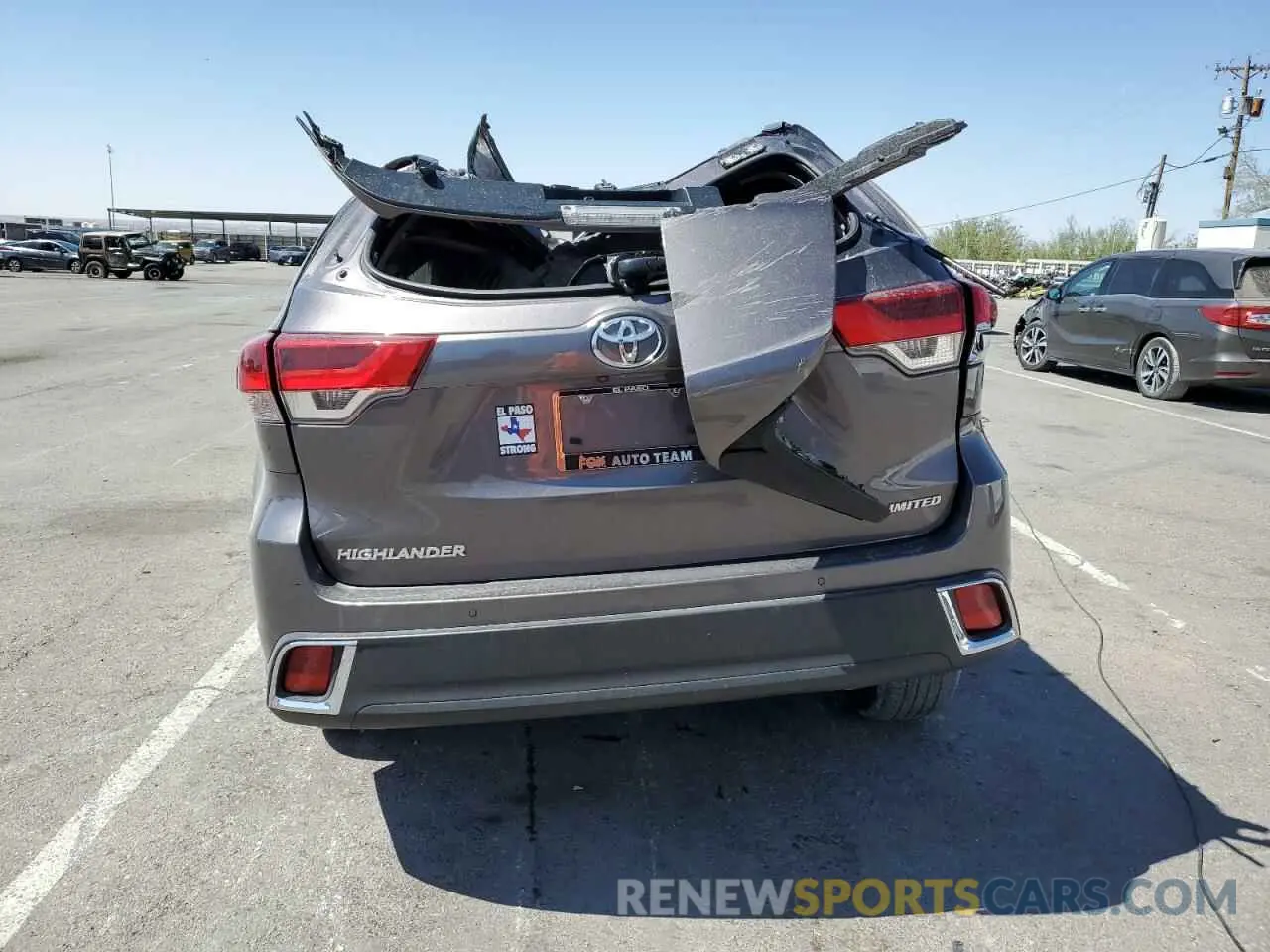 6 fotografías del automóvil dañado 5TDYZRFH6KS313807 TOYOTA HIGHLANDER 2019