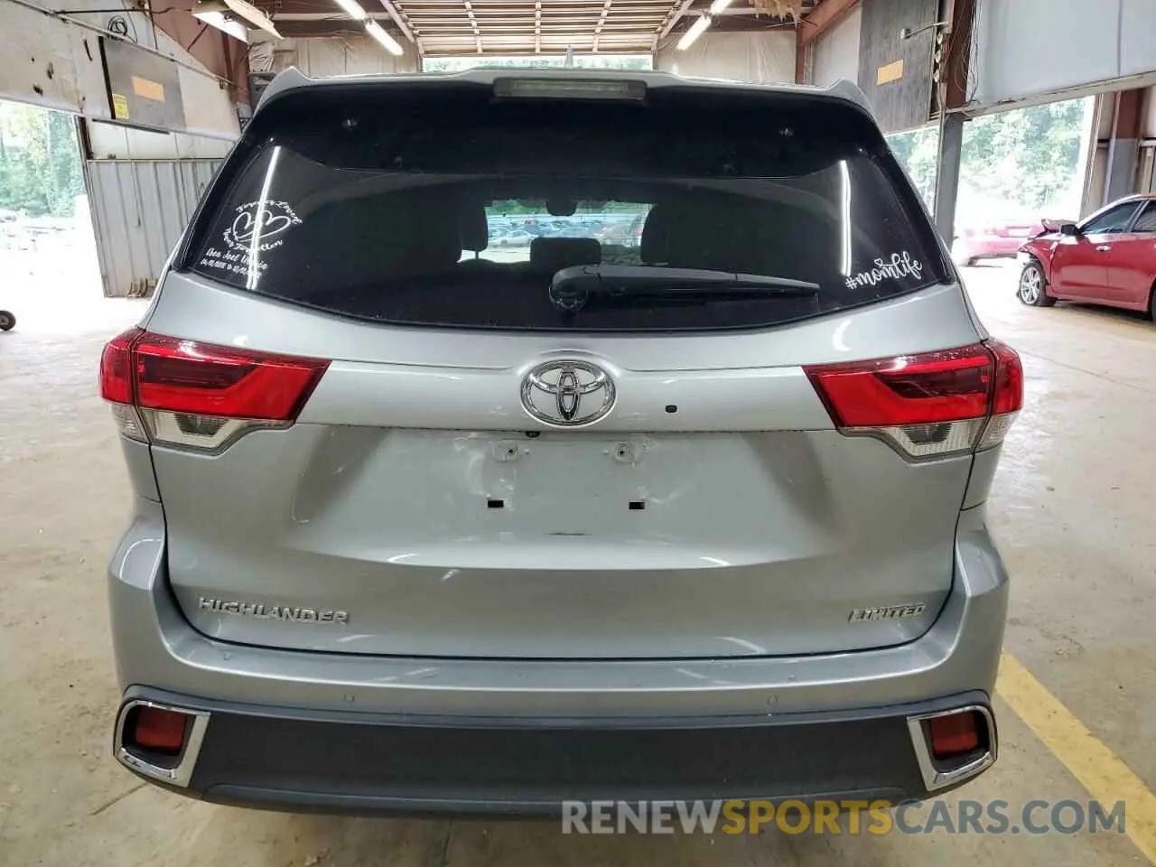 6 fotografías del automóvil dañado 5TDYZRFH6KS335113 TOYOTA HIGHLANDER 2019